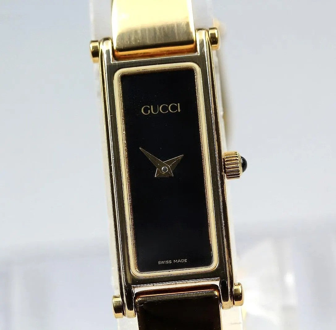 Gucci 1500L Wristwatch - Black, Stainless Steel