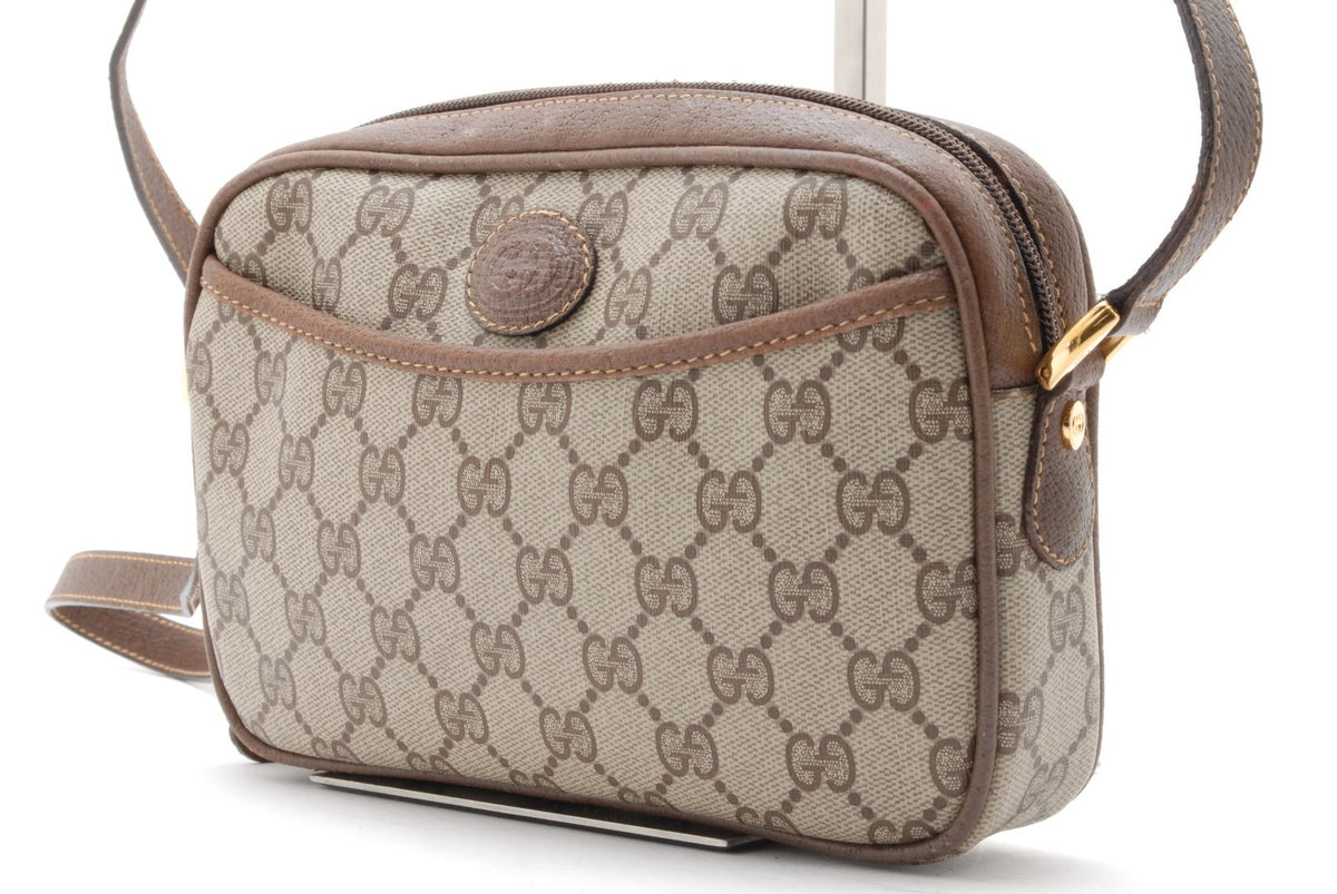 Gucci GG Shoulder Bag - Beige Brown, PVC Leather