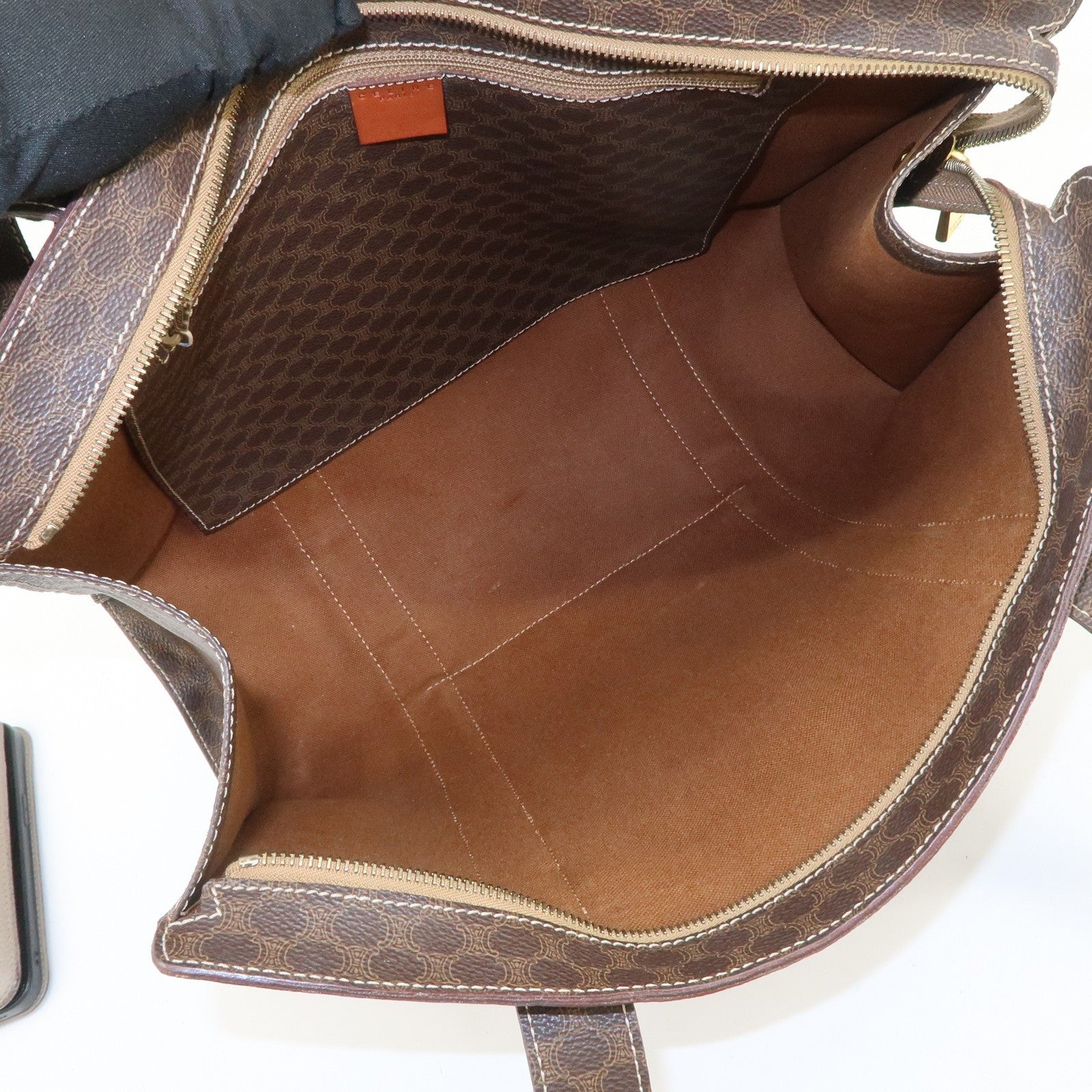 Celine Macadam Tote Bag - Brown, PVC Coating Canvas