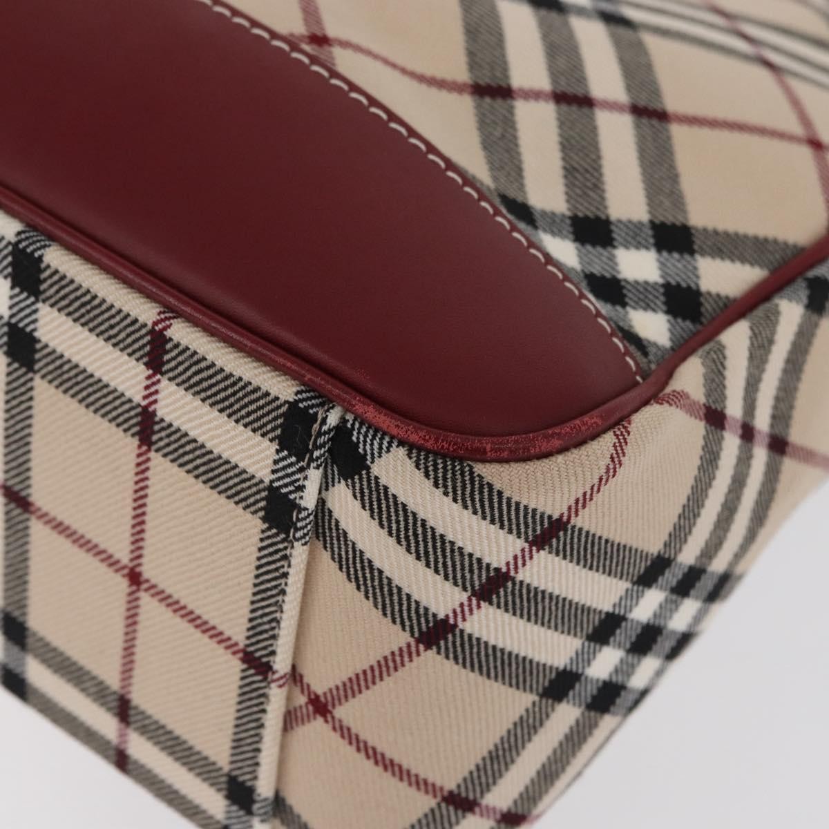 Burberry Nova Check Blue Label Shoulder Bag - Beige/Silver, Canvas