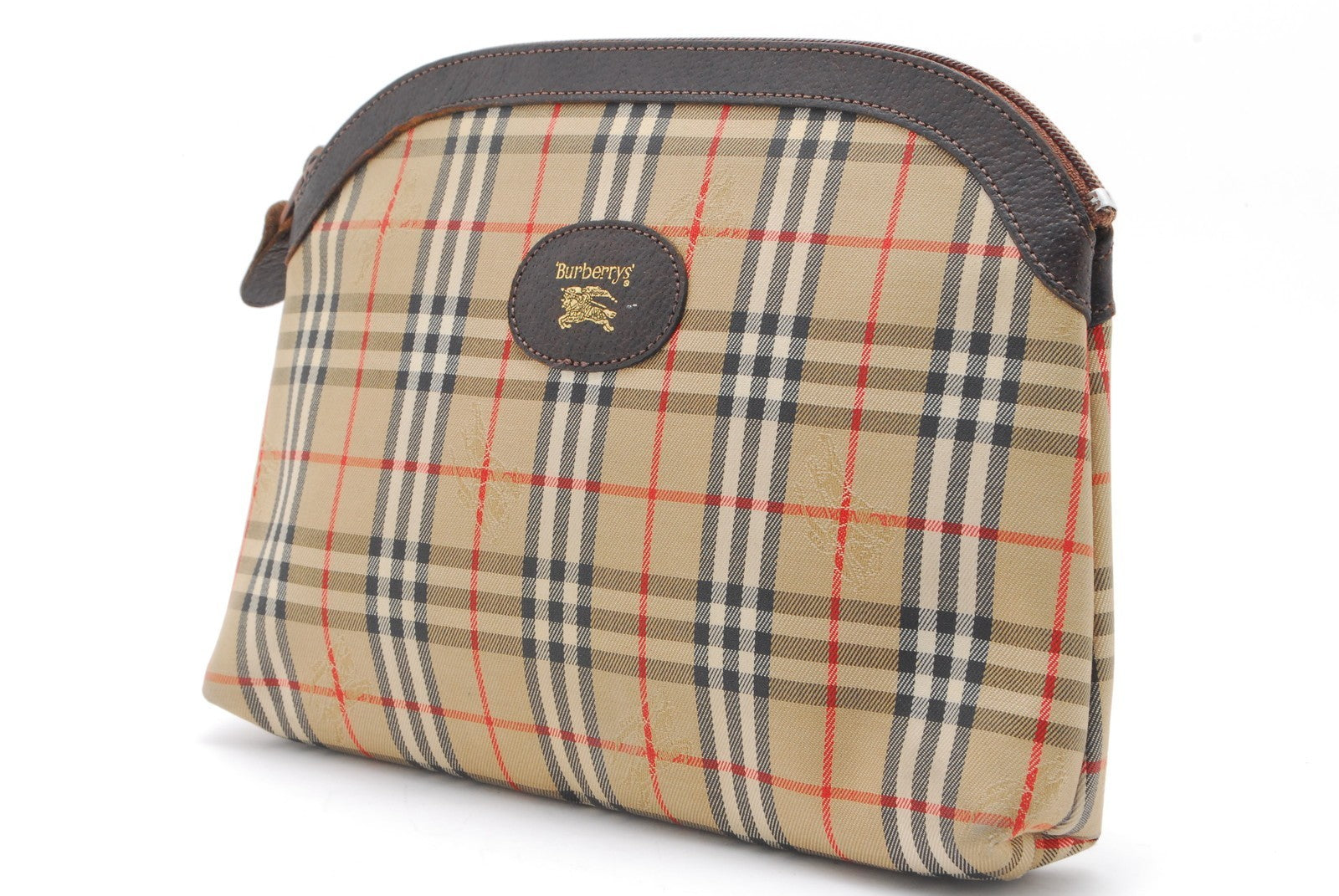 Burberry Nova Check Clutch Bag - Beige, Canvas