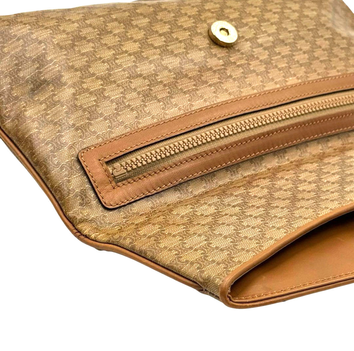 Celine Macadam Clutch Bag - Beige, PVC