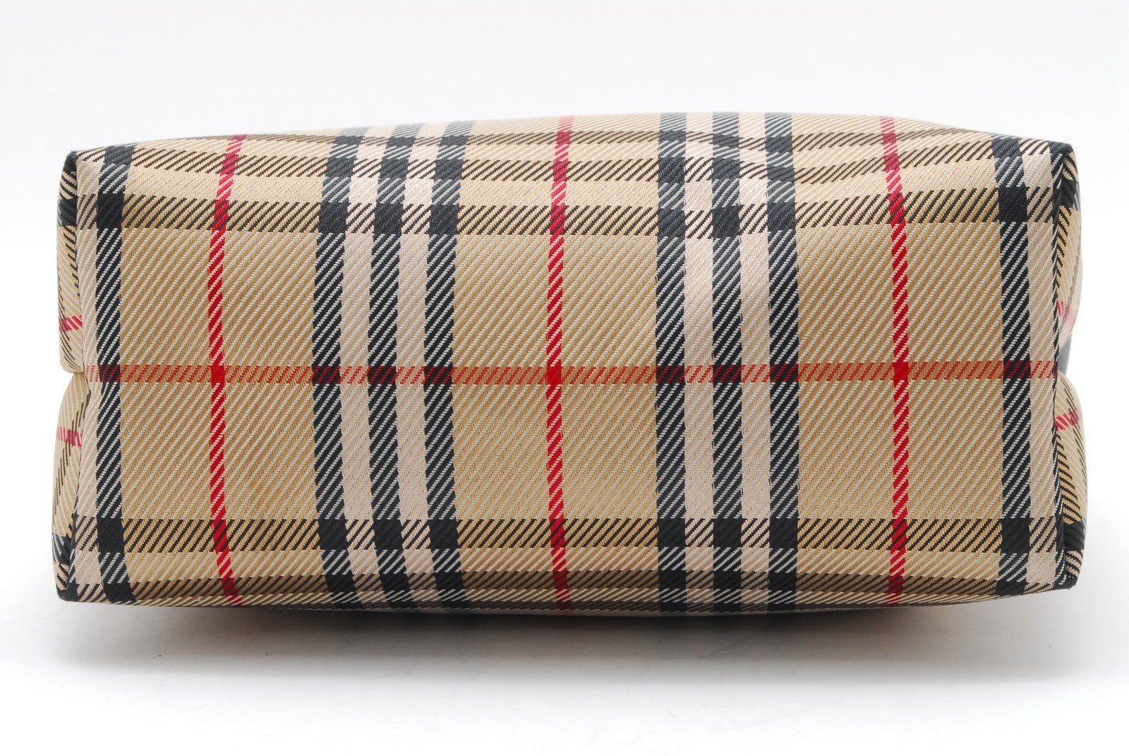 Burberry Nova Check Pochette- Beige, Leather