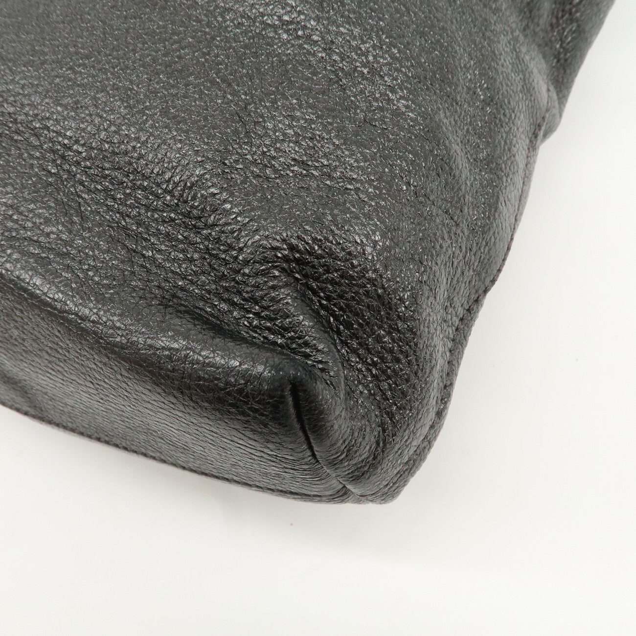 PRADA Leather 2 Way Tote Bag - Metallic Gray, Leather