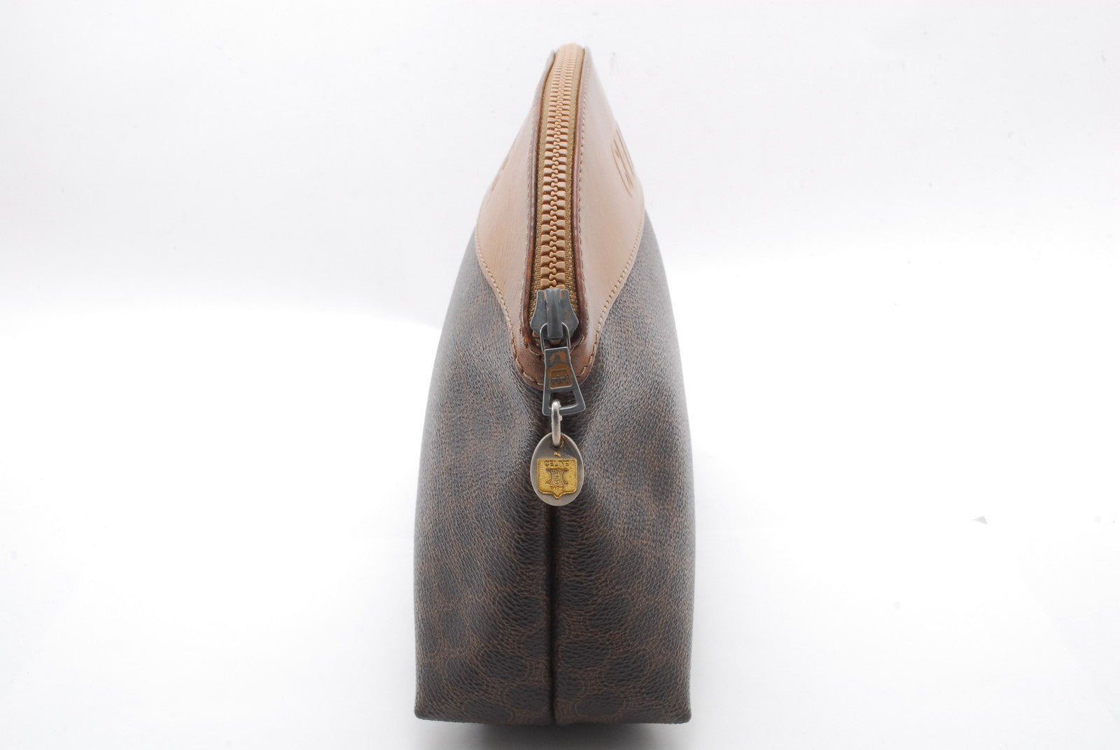 Celine C Charm Clutch Hand Bag - Beige, PVC Leather