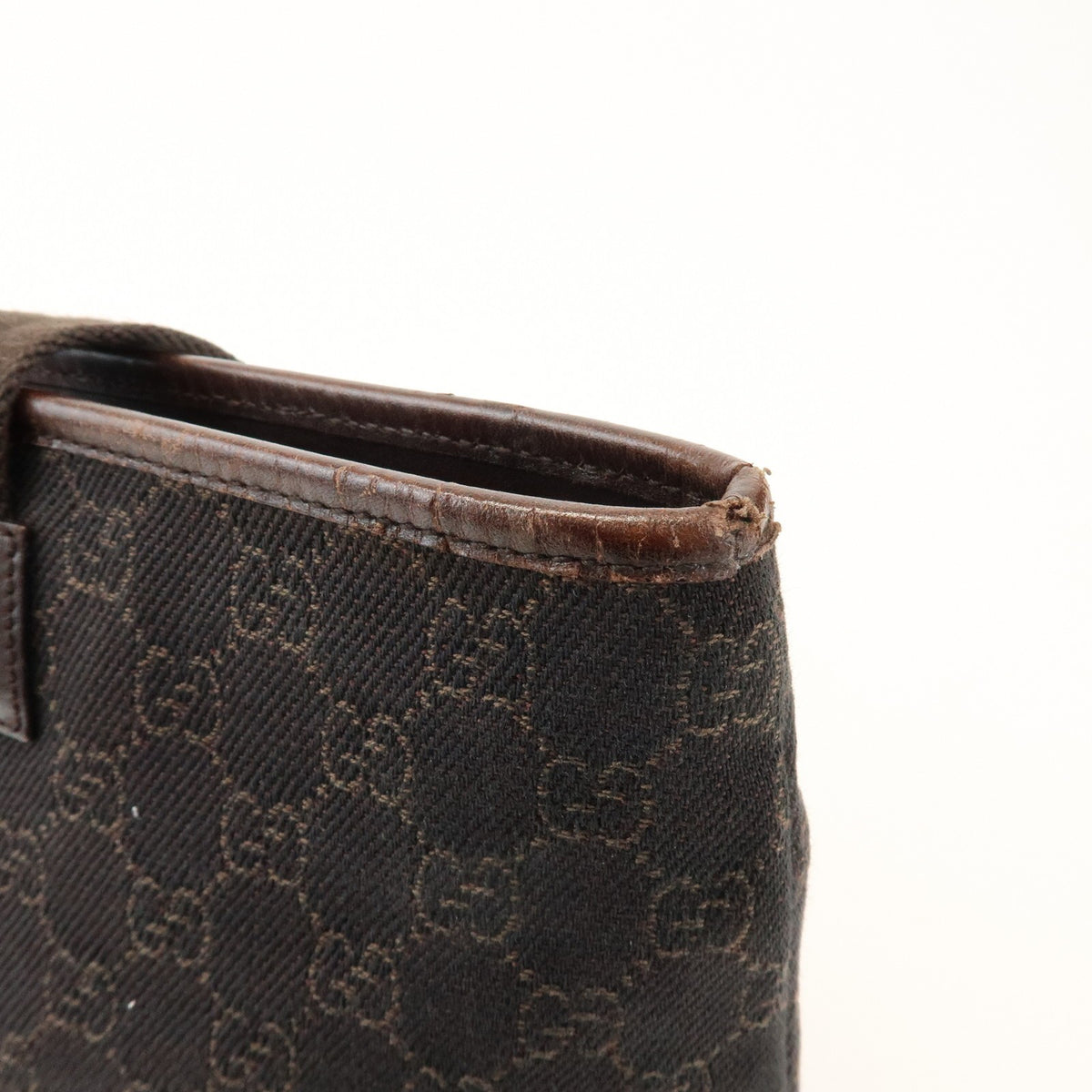Gucci Tote Bag - Dark Brown, GG Canvas, Leather