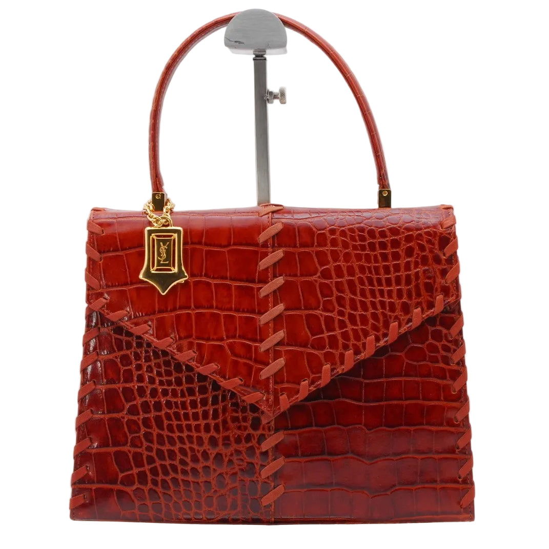Saint Laurent Yves Saint Laurent Hand Tote Bag - Brown, Leather