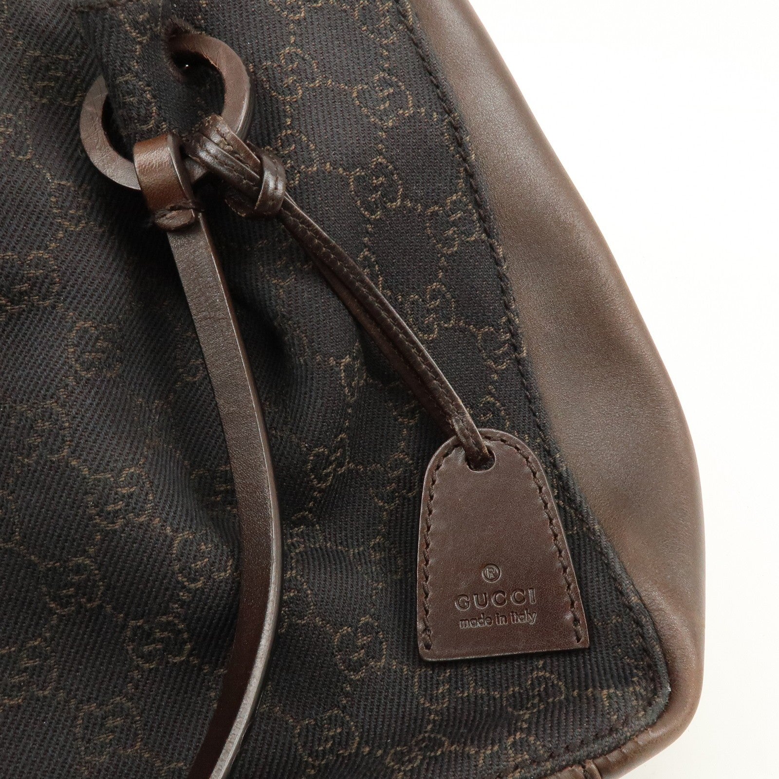 Gucci Shoulder Tote Bag - Brown, GG Canvas and Leather