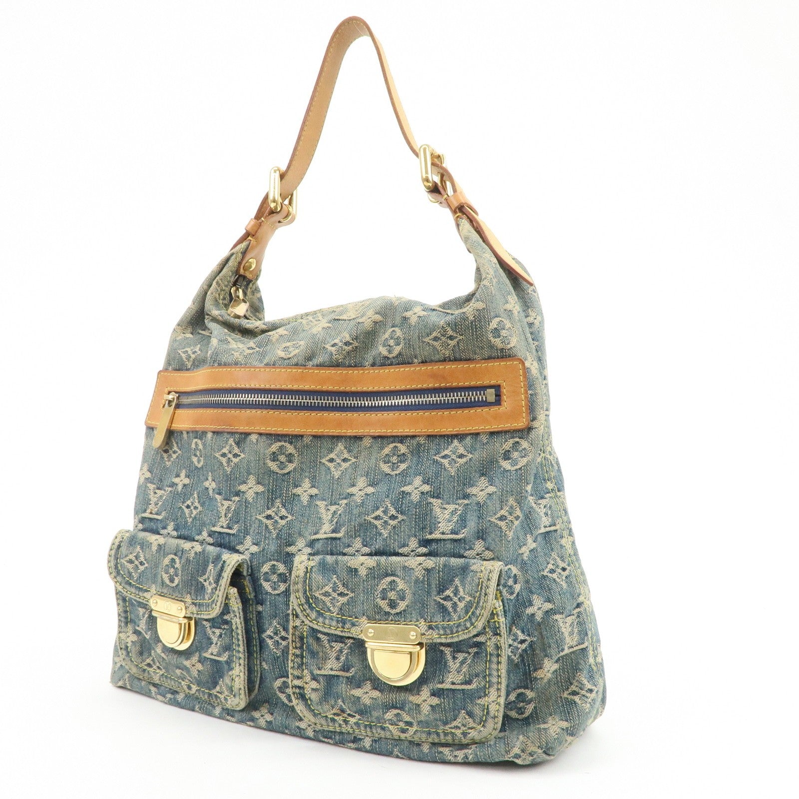 Louis Vuitton Denim Shoulder Bag - Blue, Monogram Denim