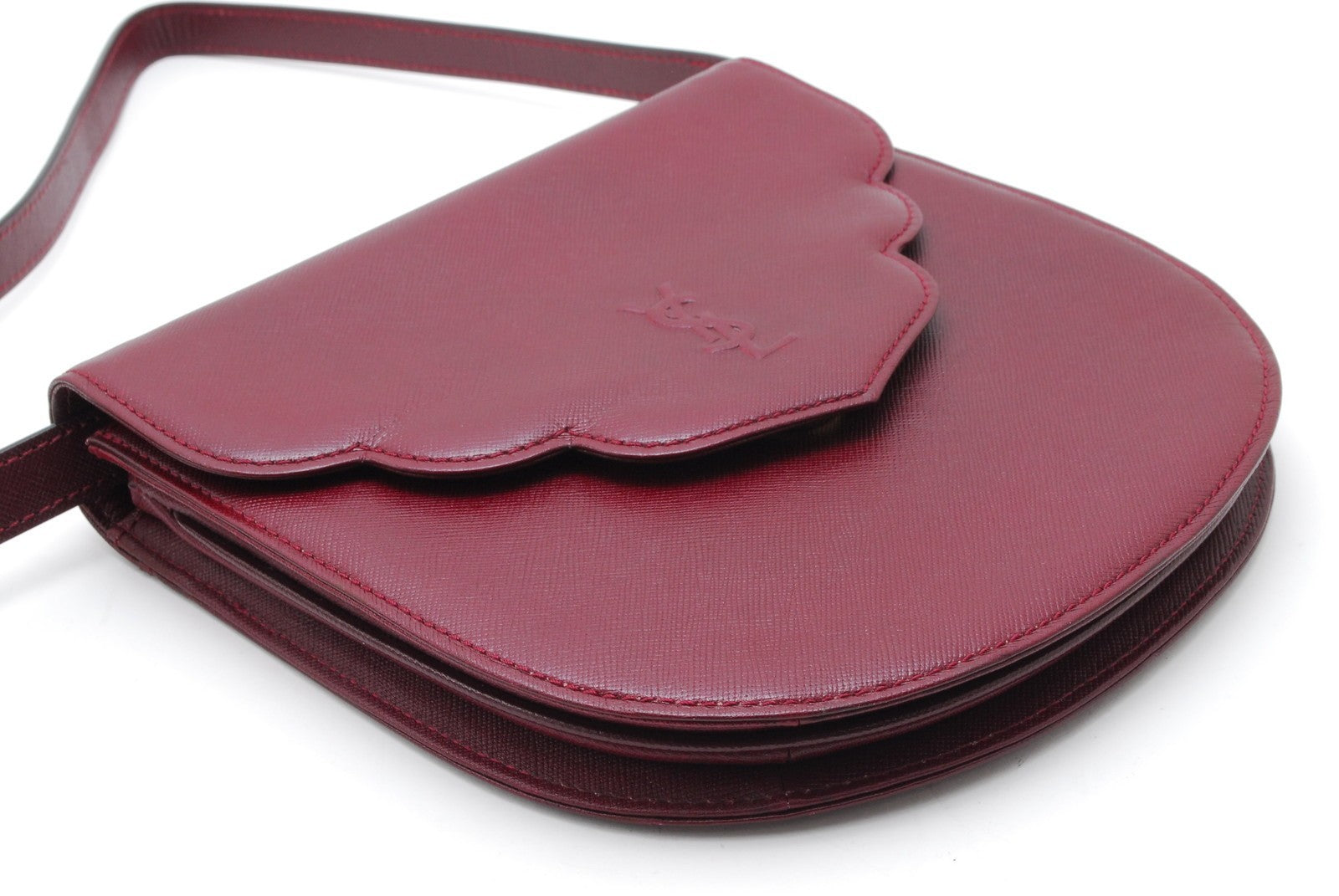 Saint Laurent Yves Shoulder Bag - Red Bordeaux, Leather