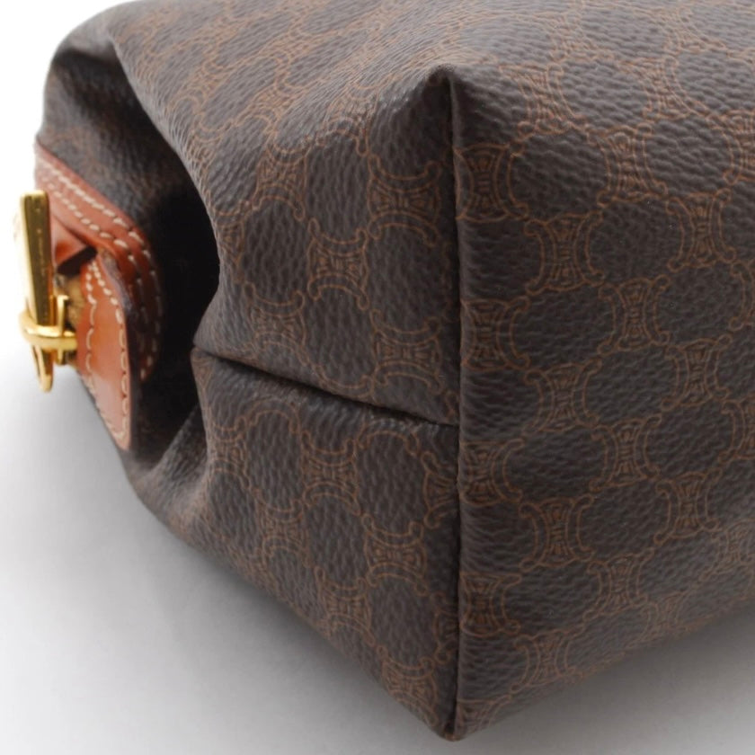 CELINE Macadam Clutch Bag/ Cosmetic Pouch
