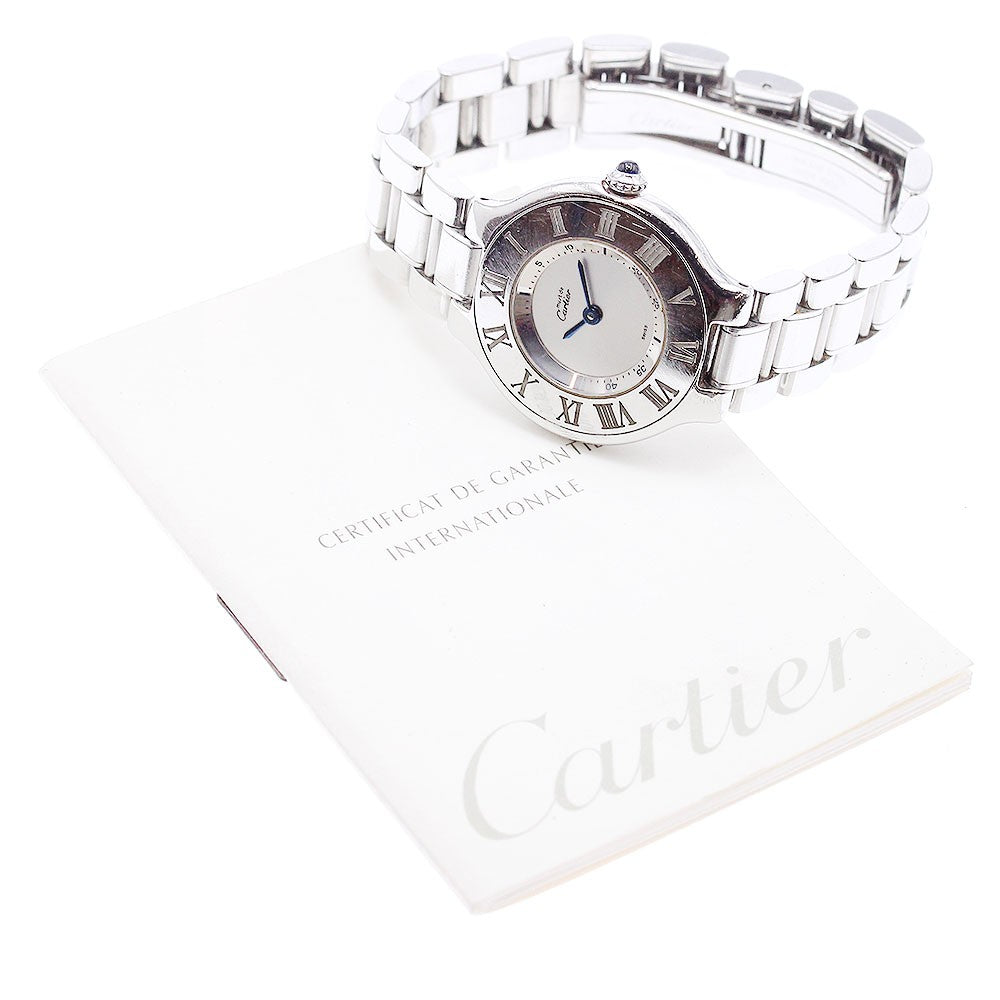 Cartier Must21 Vantian Wristwatch - Silver, Stainless Steel