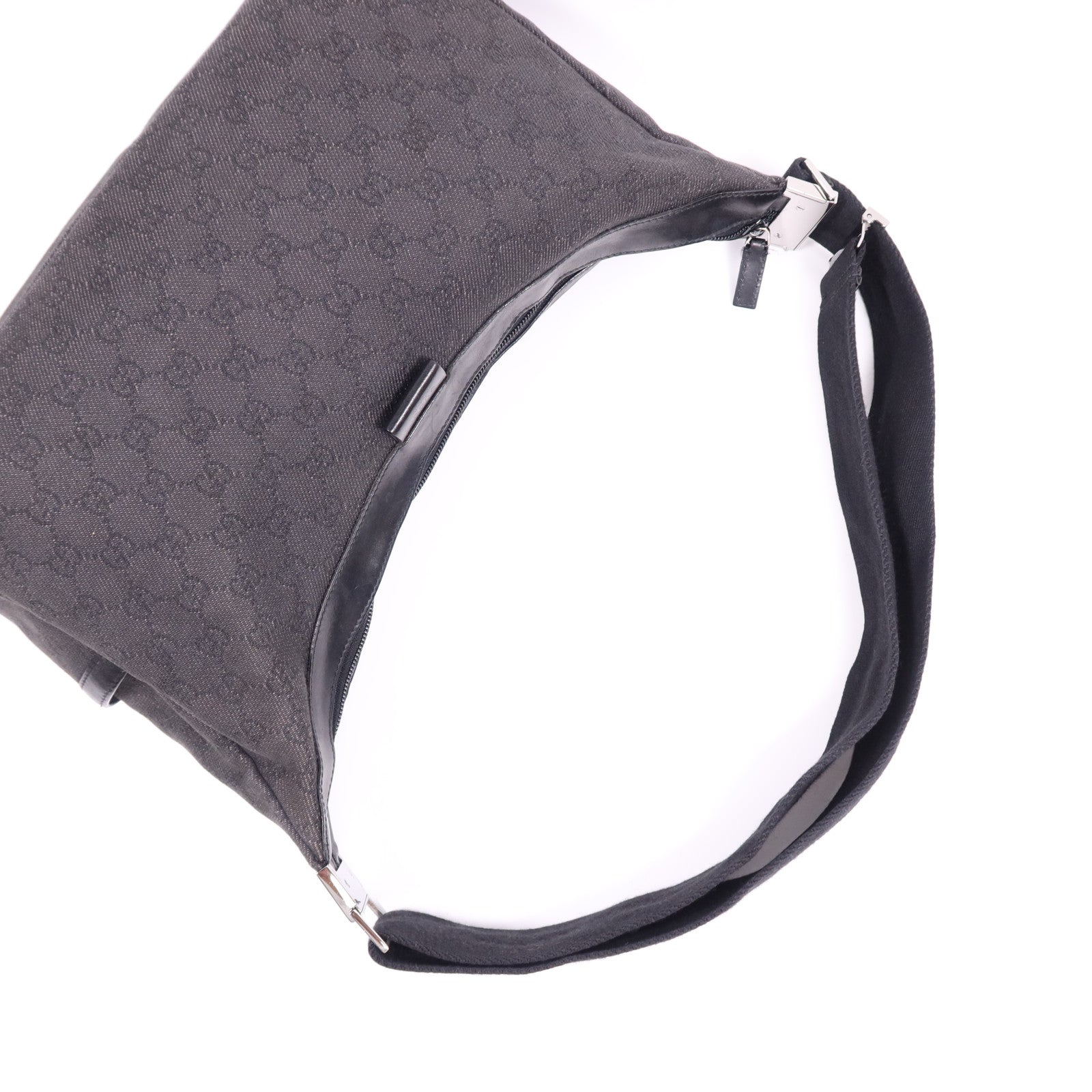 GUCCI GG SHW Shoulder Bag GG Canvas Black
