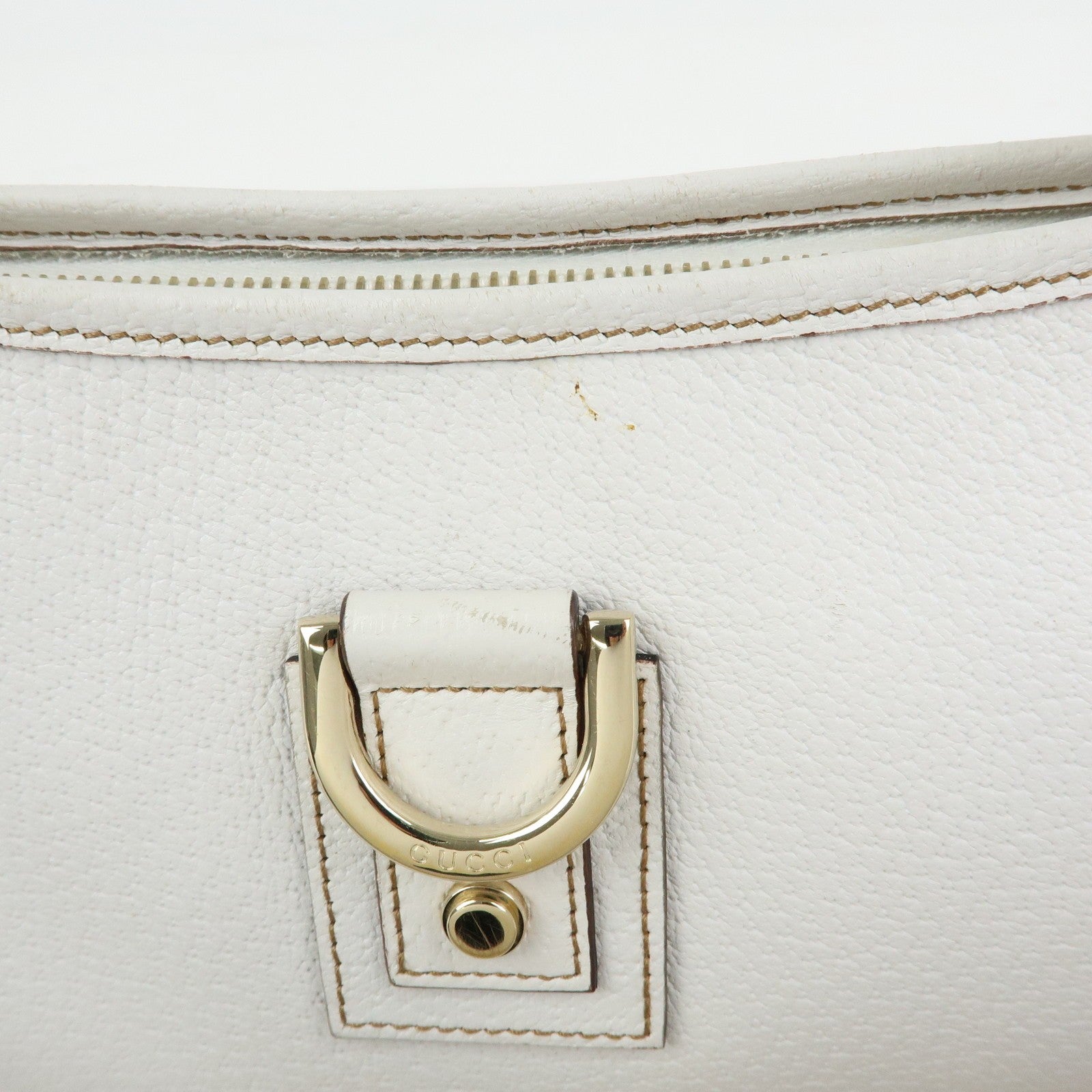 Gucci Abbey Shoulder Bag - White, Leather