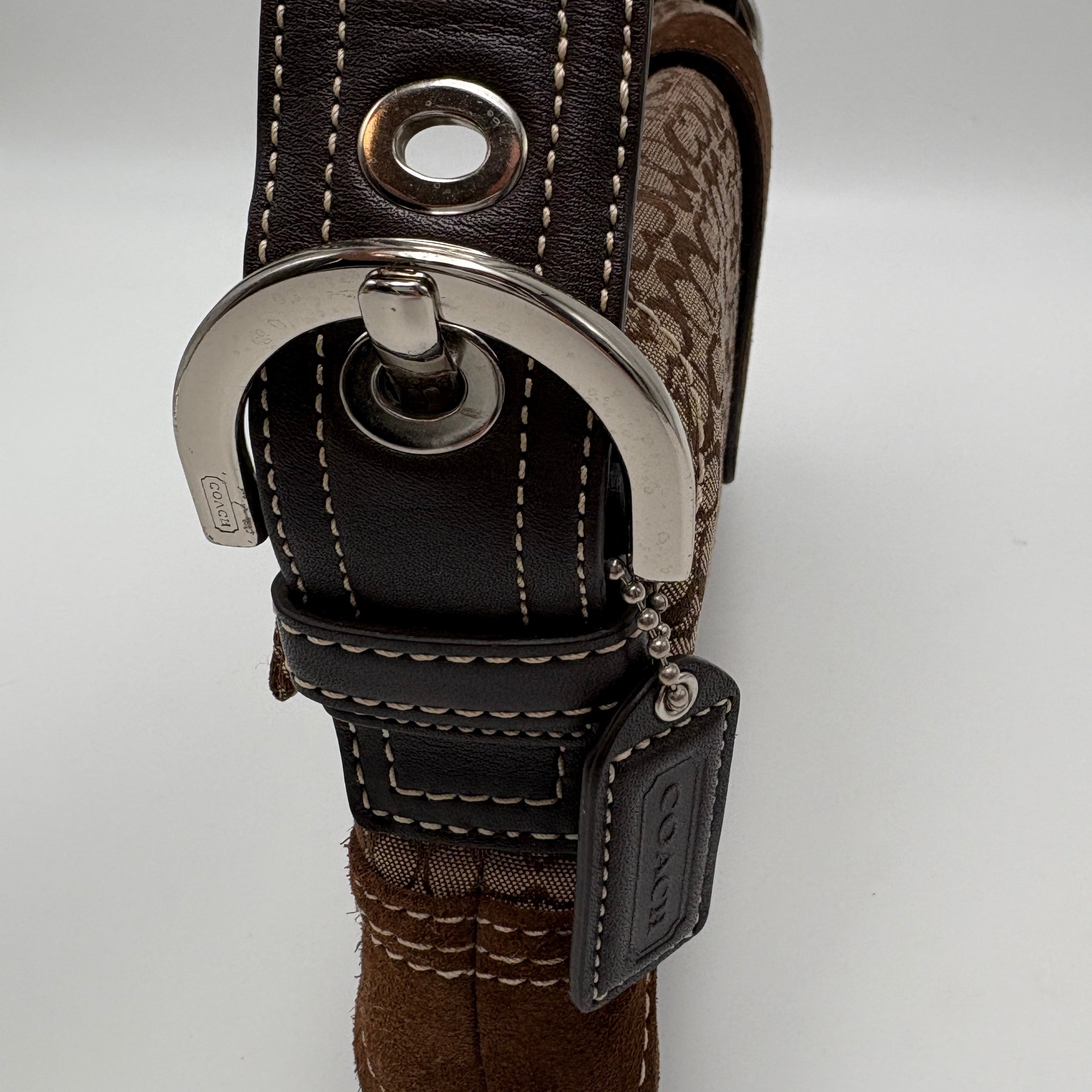 Coach Signature Suede Bag
