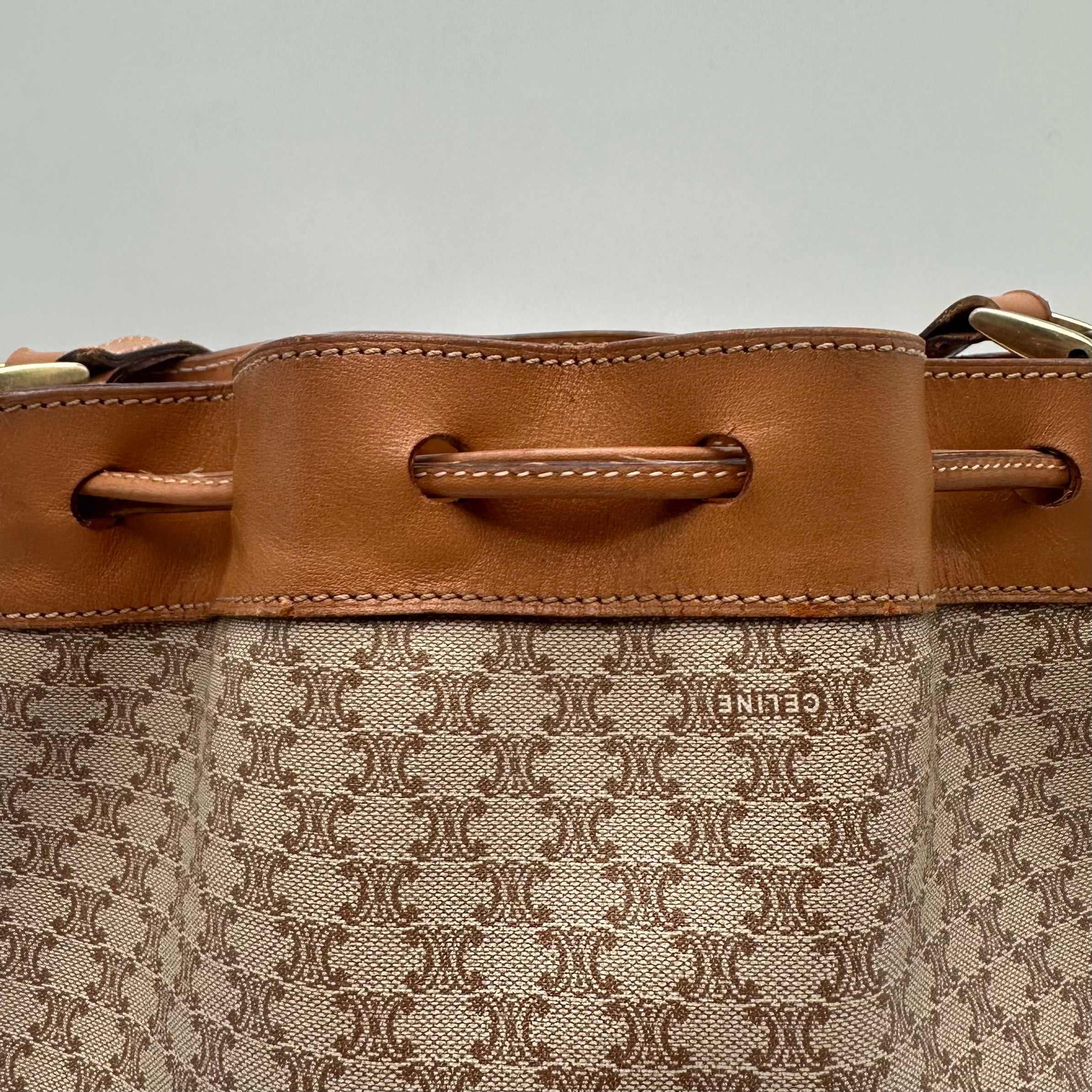 Celine Macadam Shoulder Bucket bag