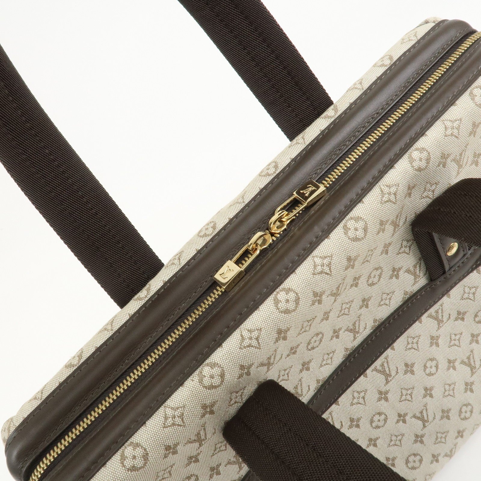 Louis Vuitton Boston Bag - Khaki, Monogram Mini Canvas