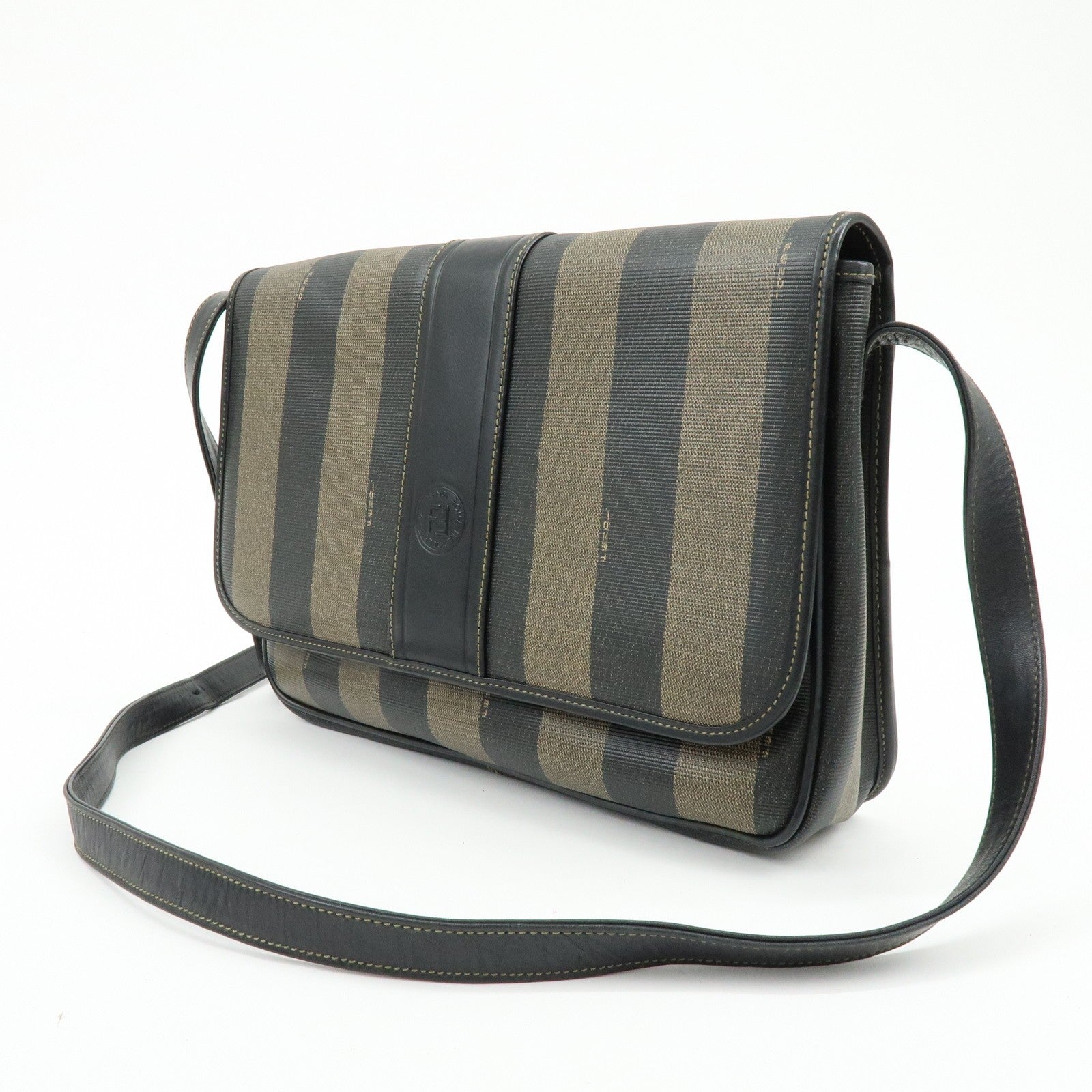 Fendi Shoulder Bag - Black, Brown, PVC Leather