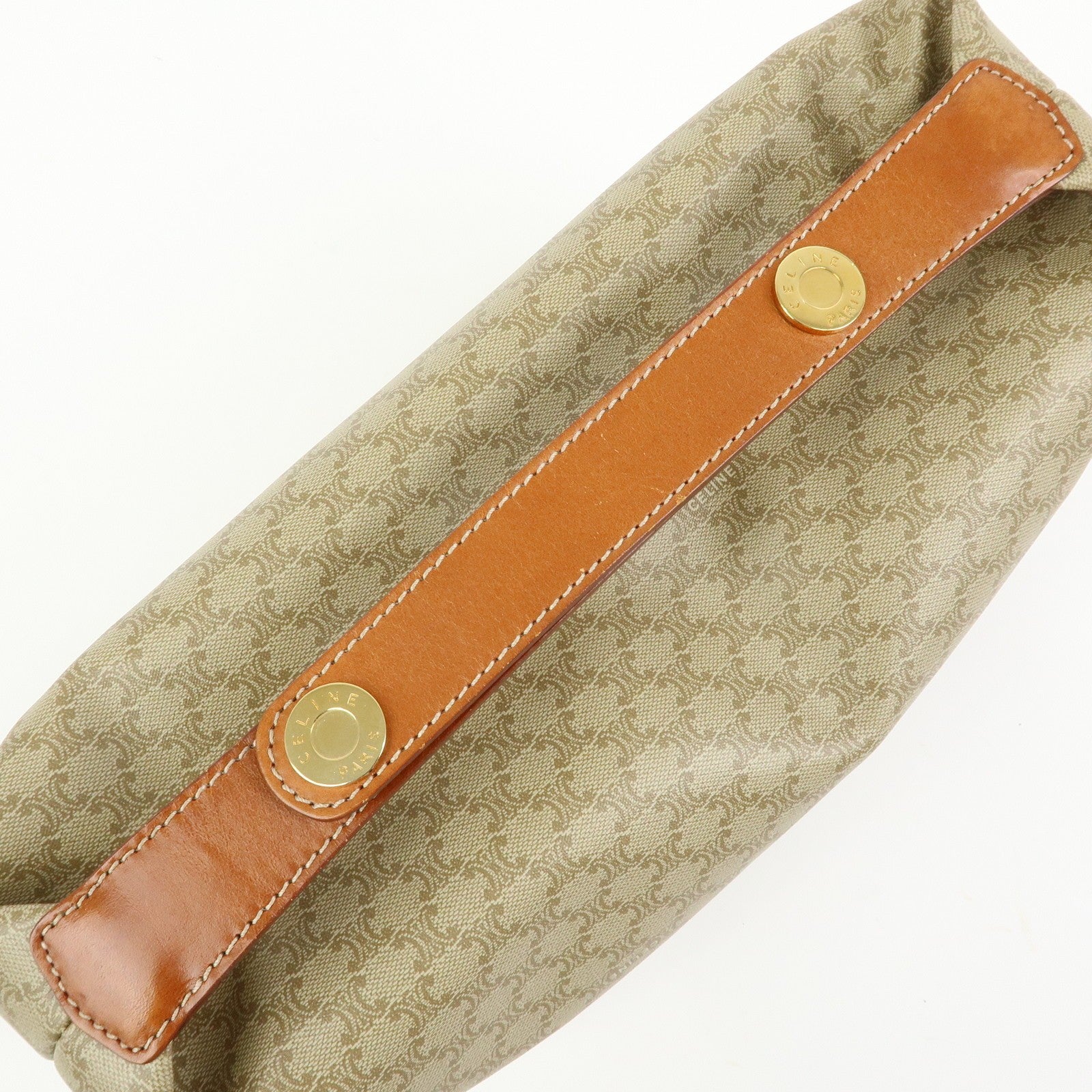 Celine Macadam Hand Bag - Beige, PVC Leather