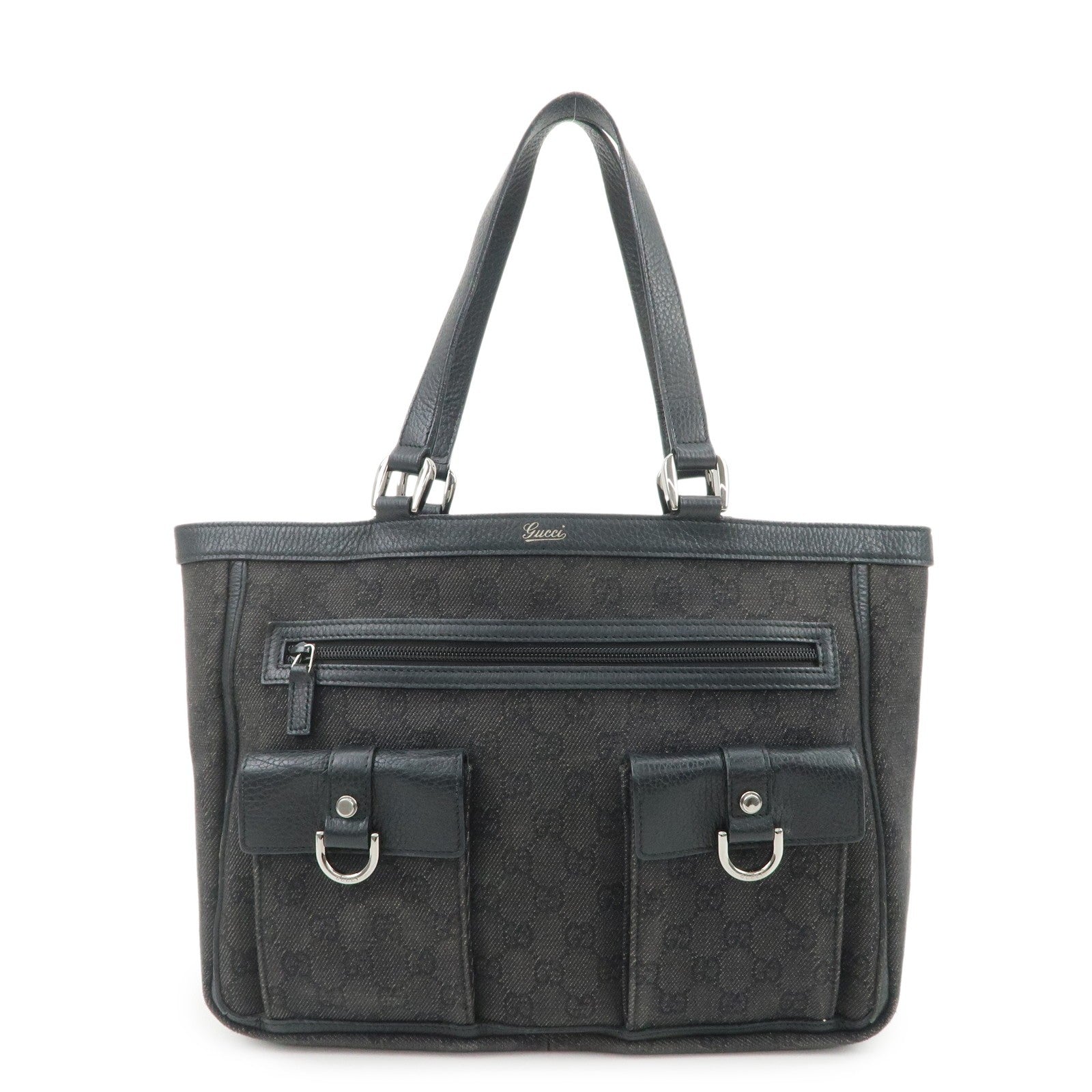 Gucci Abbey Tote Bag - Black, GG Canvas