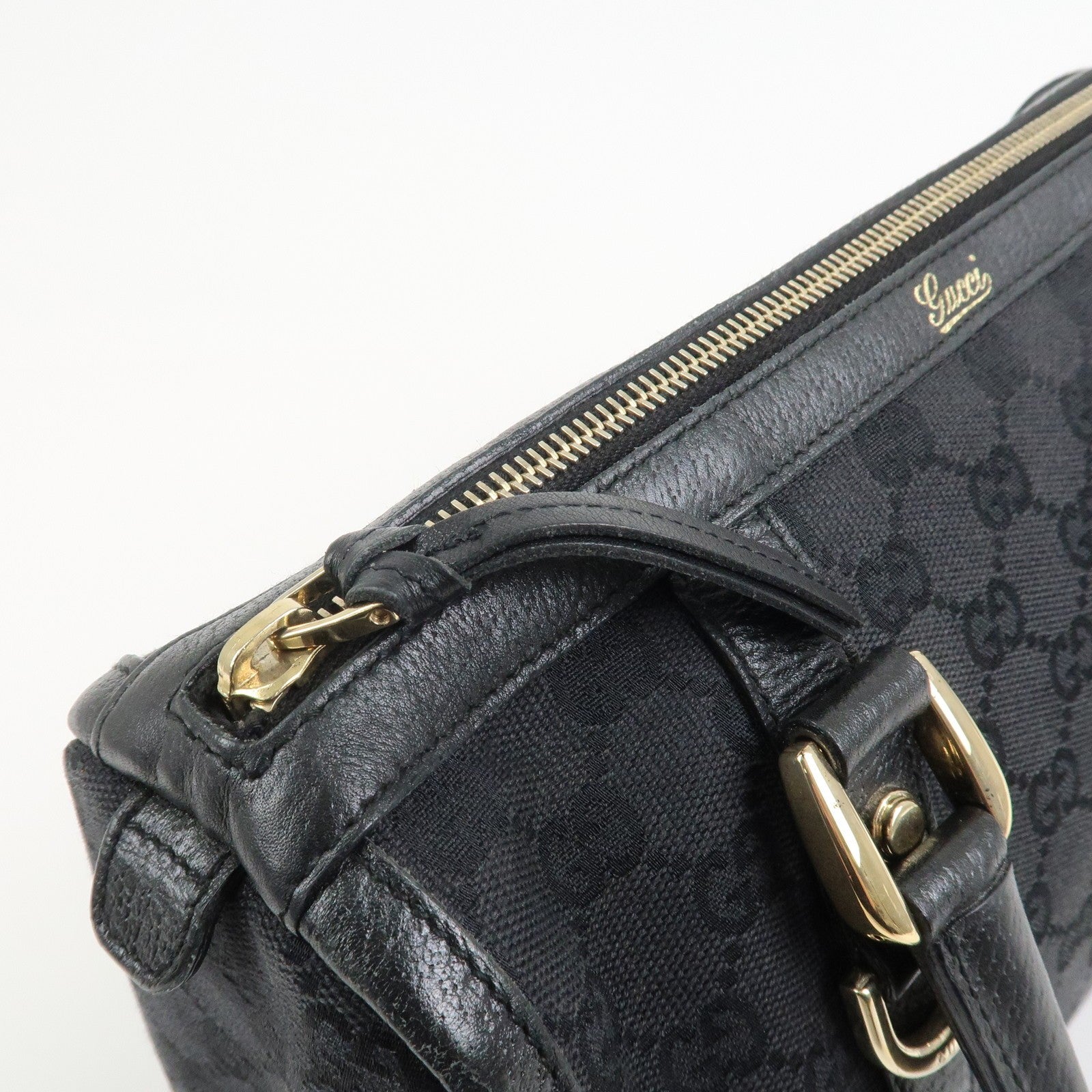 Gucci Boston Bag - Black, Canvas
