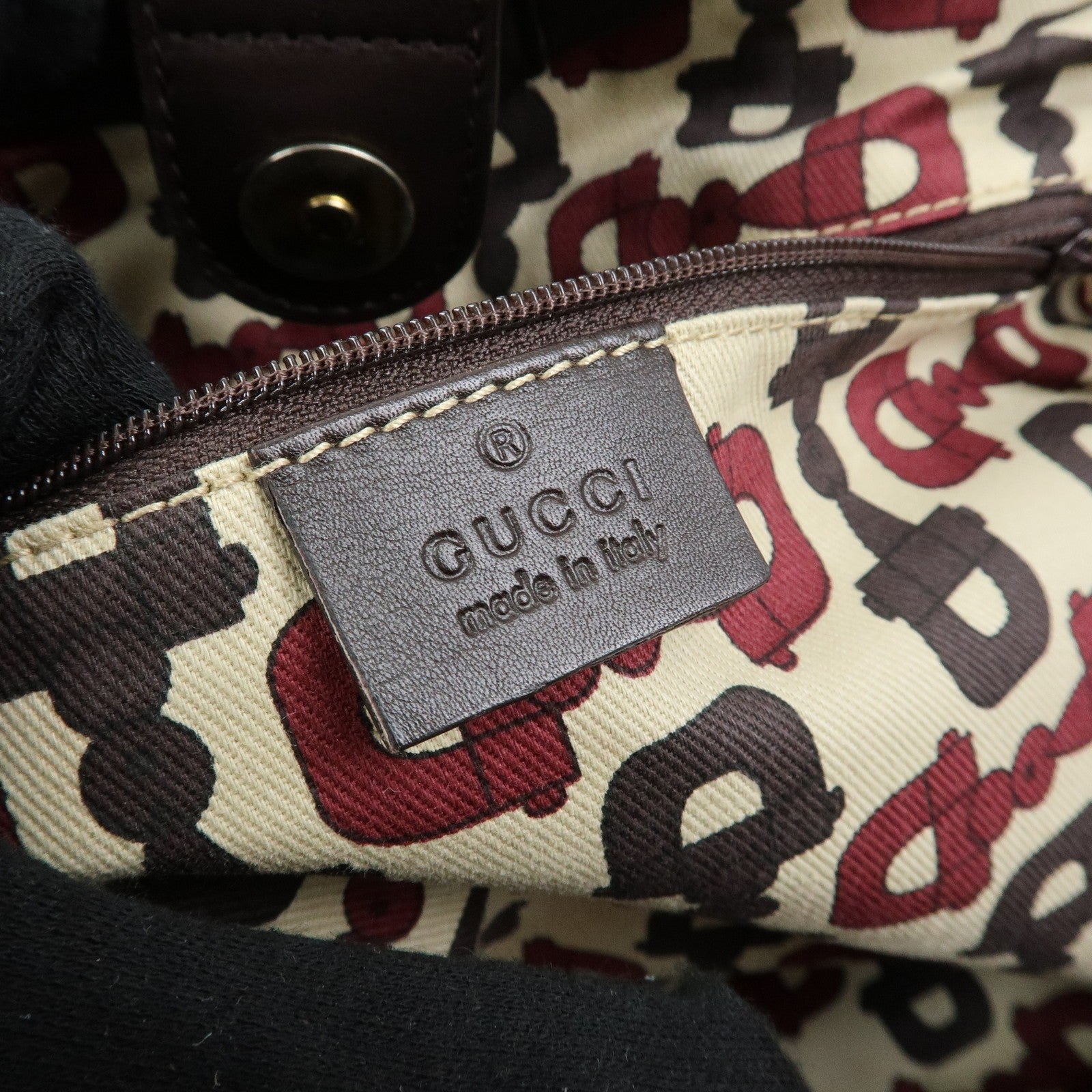 Gucci Sukey Tote Bag - Dark Brown, Guccissima Leather