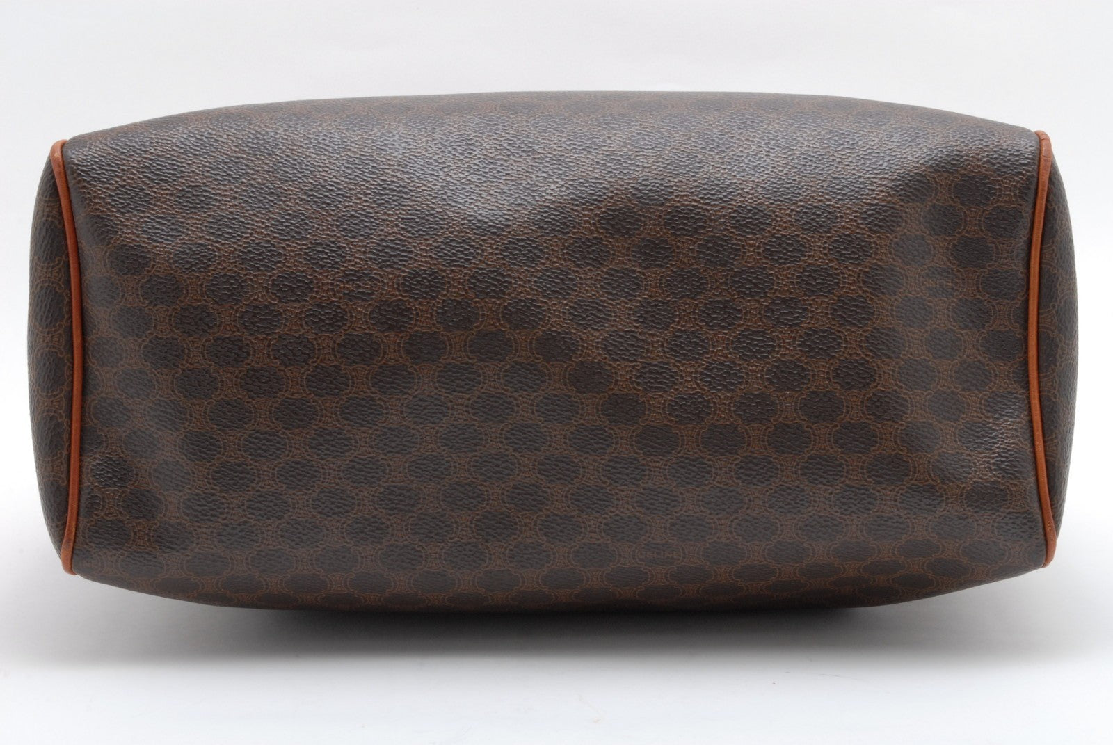 Celine Macadam Boston Hand Bag - Brown, PVC Leather