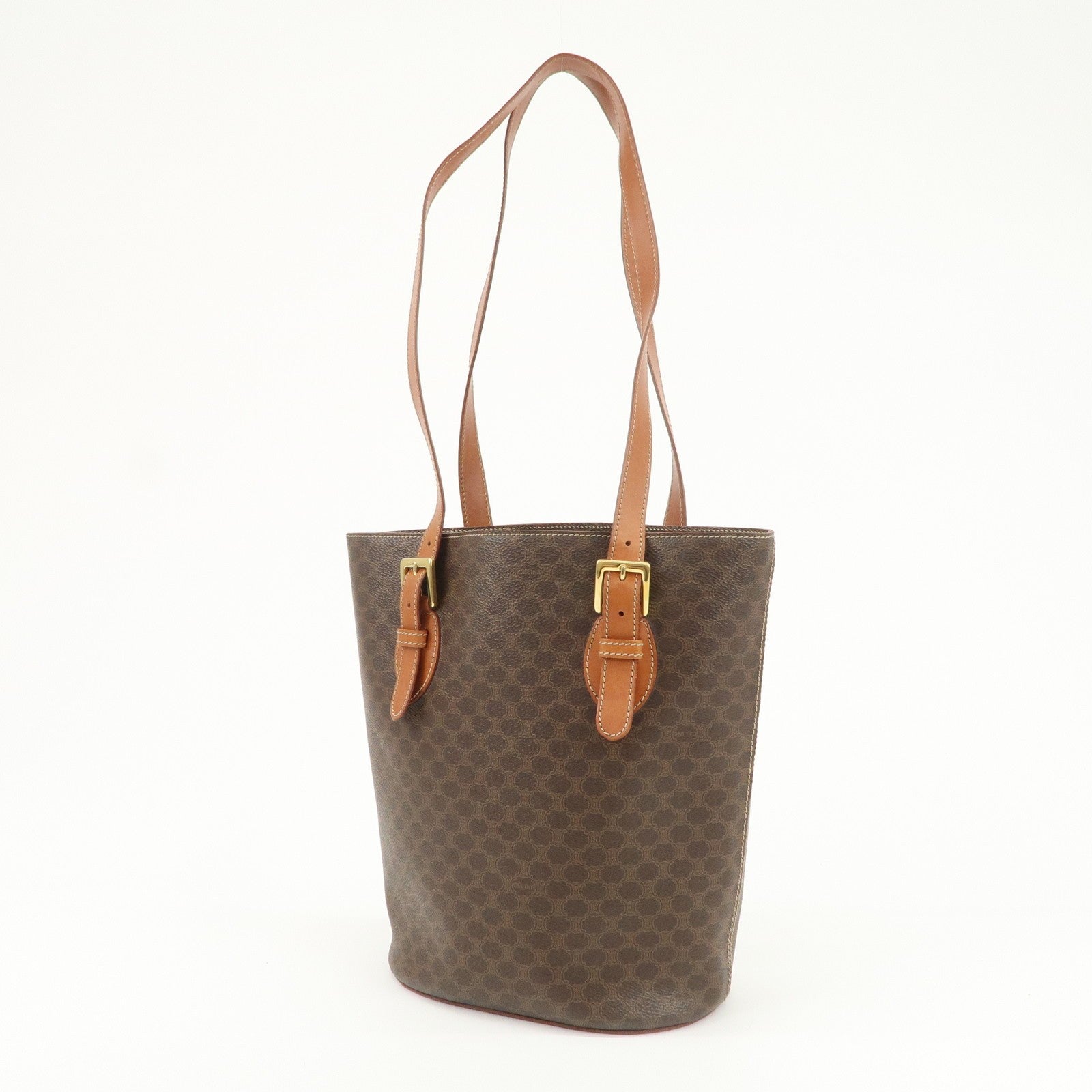 Celine Macadam Tote Bag - Brown, PVC Leather