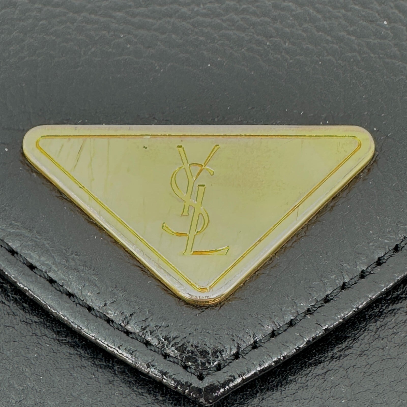 Saint Laurent Yves Vintage Clutch - Black, Leather