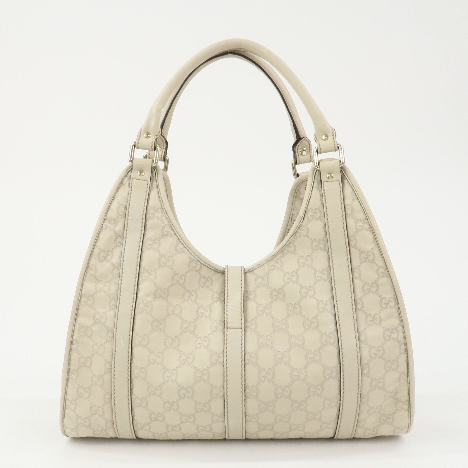 Gucci Guccissima Shoulder Hand Bag - Ivory, Leather