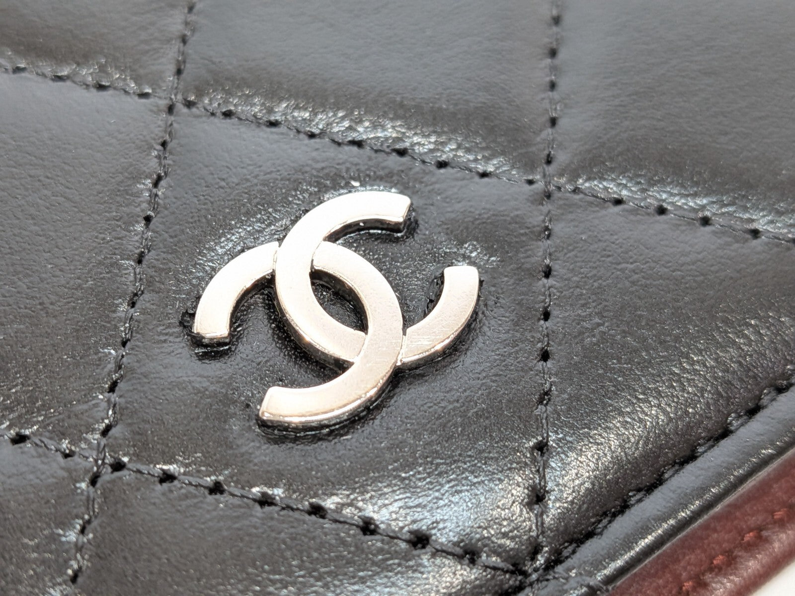 CHANEL Matelasse COCO Mark Long Wallet - Black, Lamb Skin