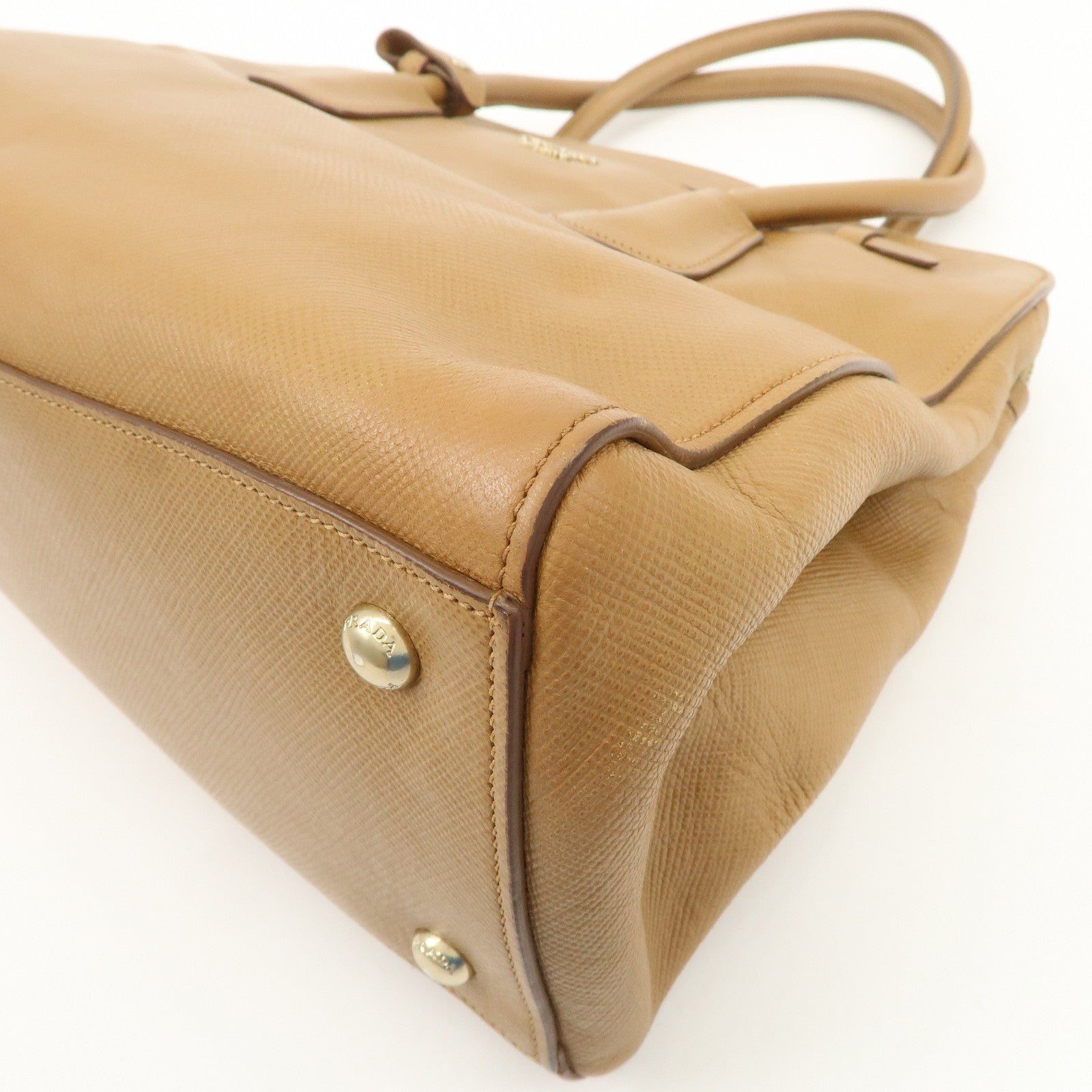 Prada Hand Bag - Light Brown, Leather