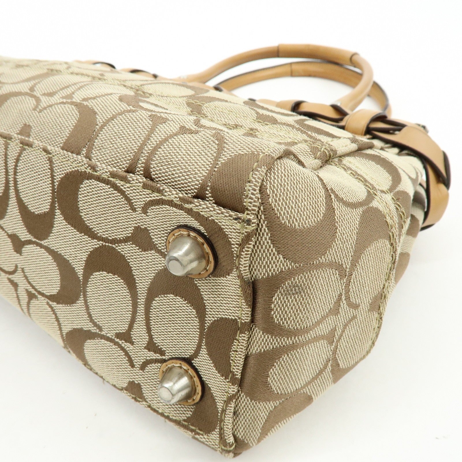 Coach Tote Bag - Brown, Canvas Leather