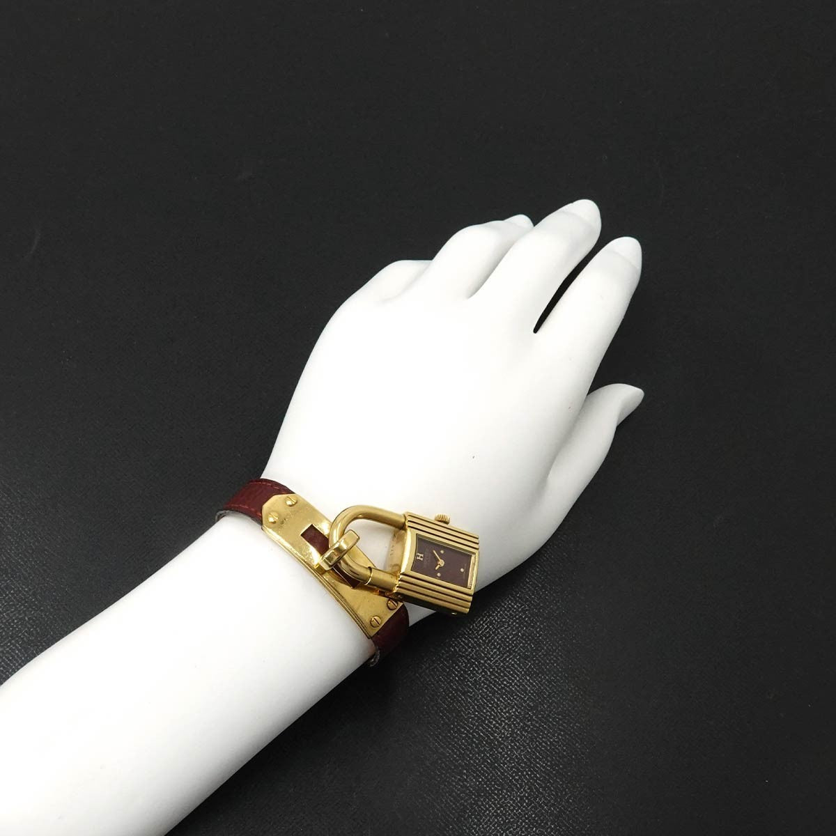 Hermès Kelly Wristwatch - Bordeaux, Stainless Steel/Leather