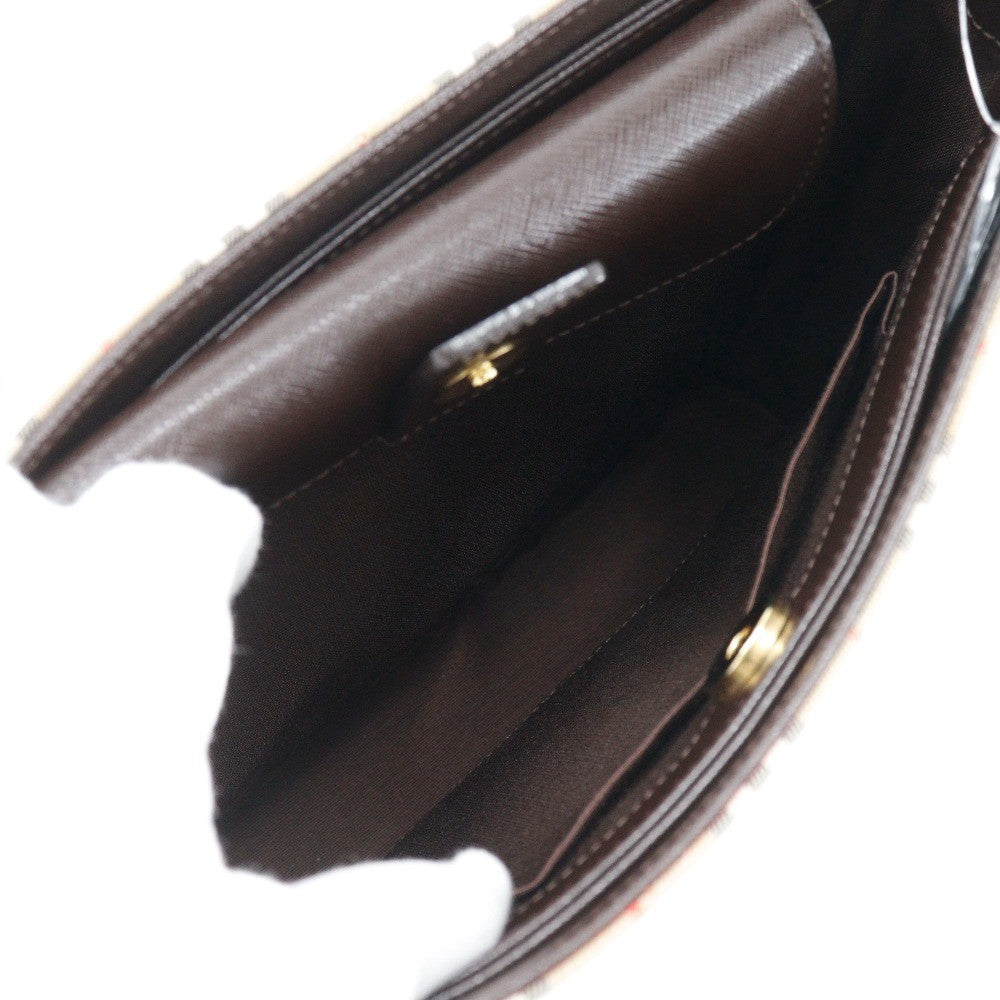 Burberry Nova Check Shoulder Bag - Brown, Canvas/Leather