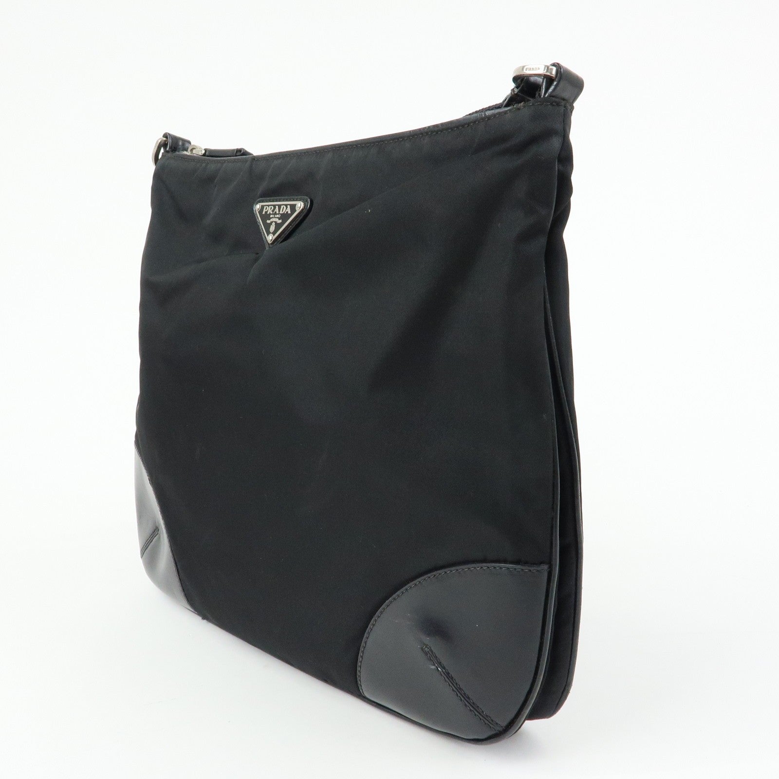 Prada Shoulder Bag - Black, Nylon and Leather