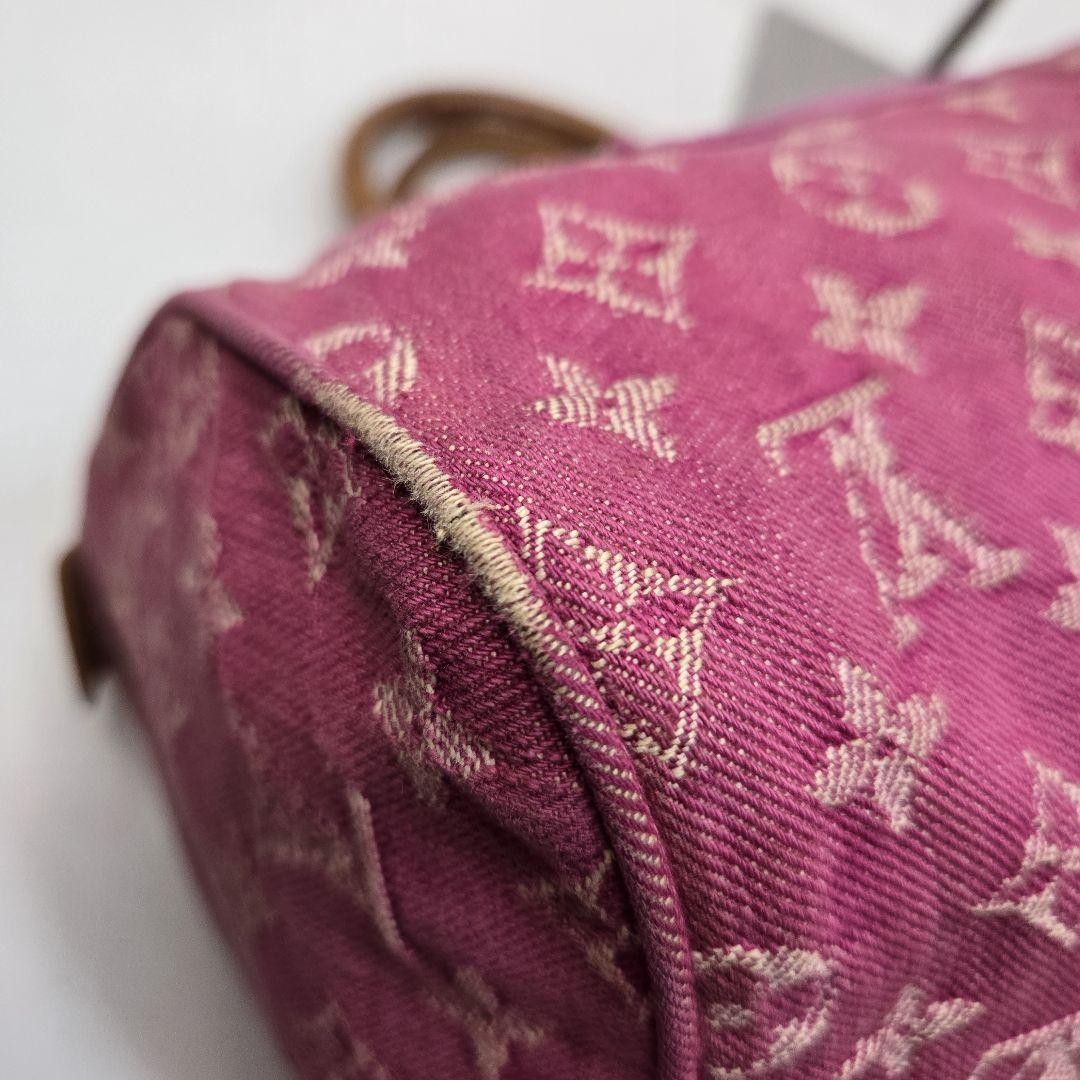 Louis Vuitton Monogram Denim Neo Speedy Handbag - Pink x Beige, Denim Leather