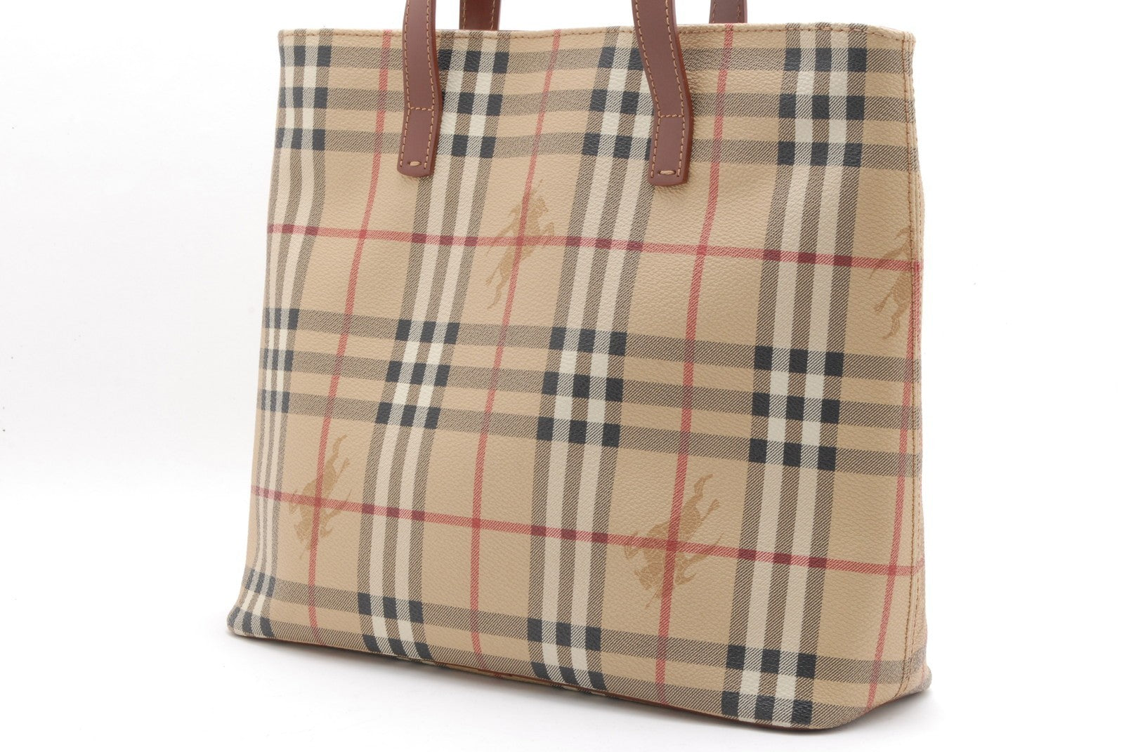 Burberry Nova Tote Bag - Beige, PVC Leather