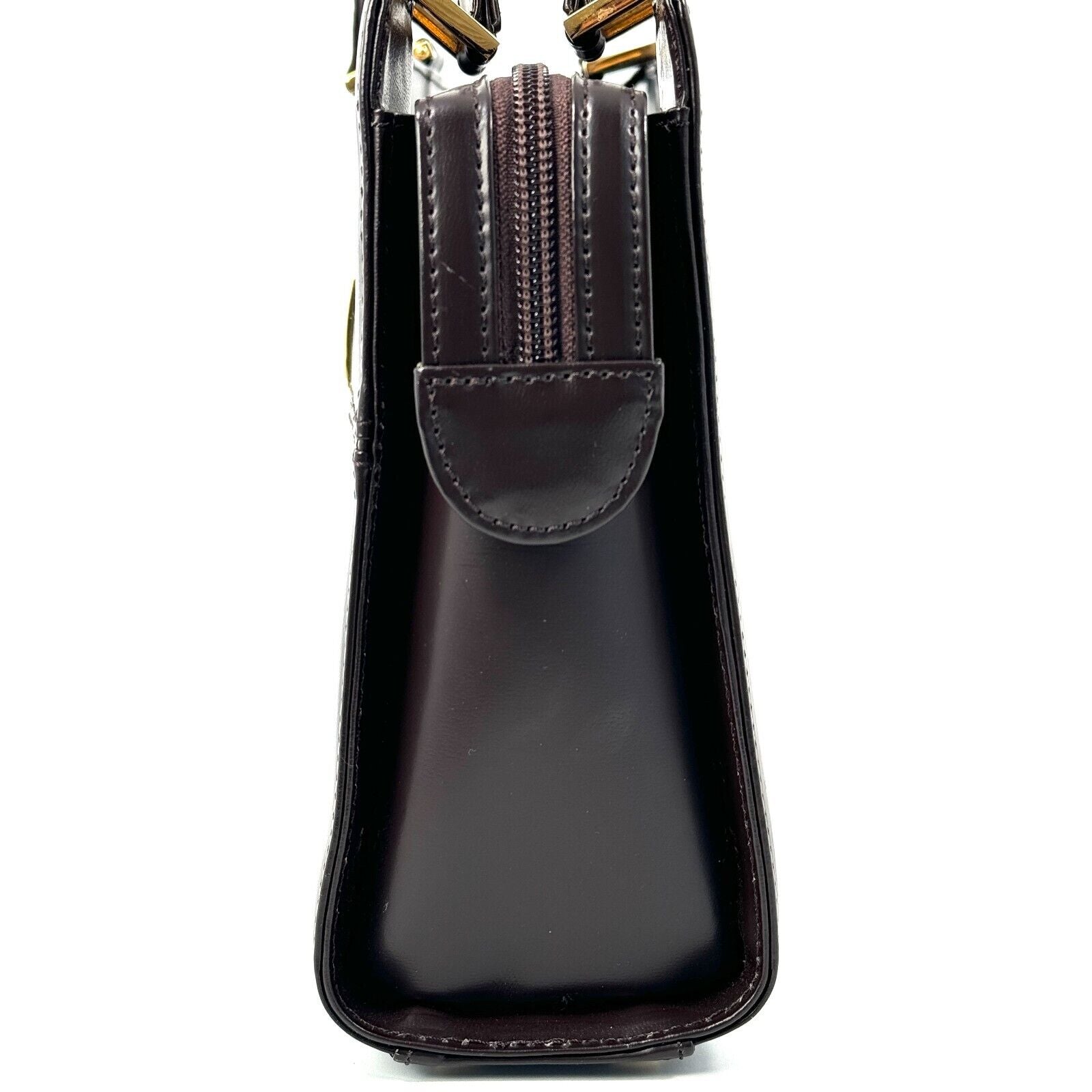Saint Laurent Yves Shoulder Hand Tote Bag - Brown, Leather