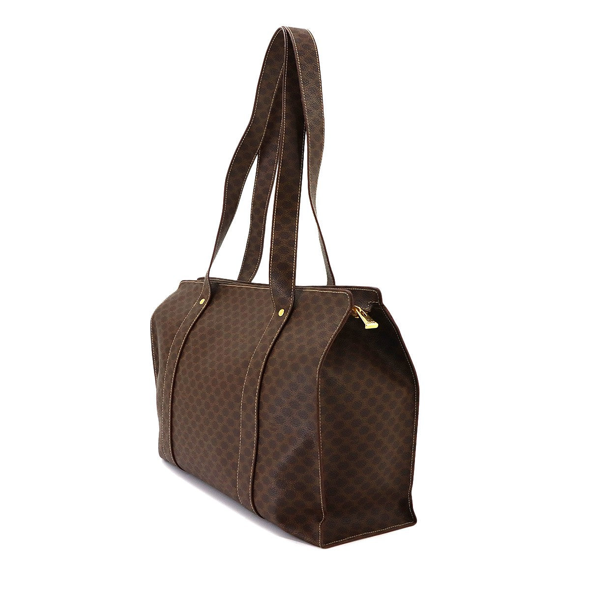 Celine Macadam Tote Bag - Brown, PVC Leather