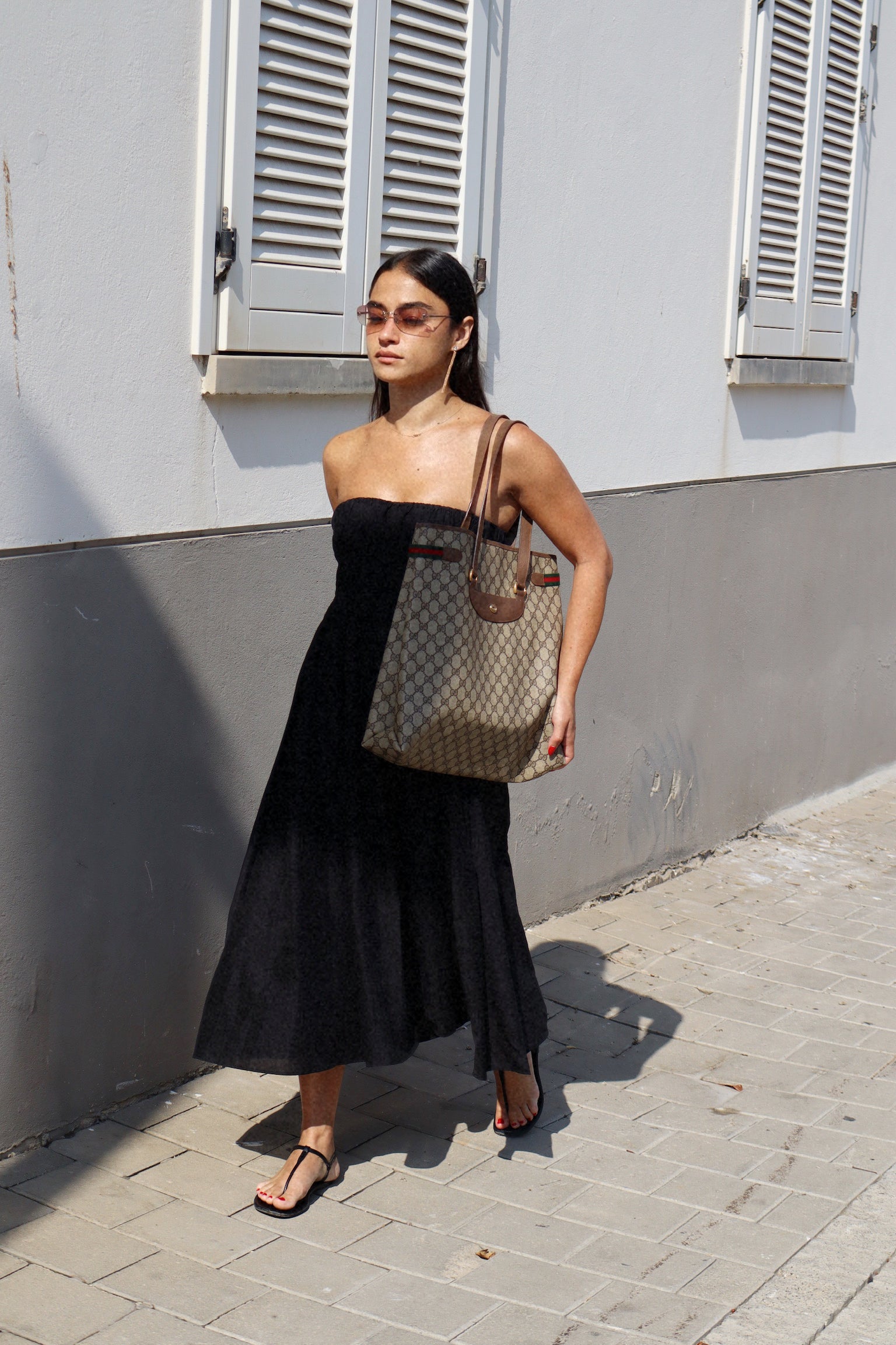 Gucci Tote Bag PVC Sherry Line