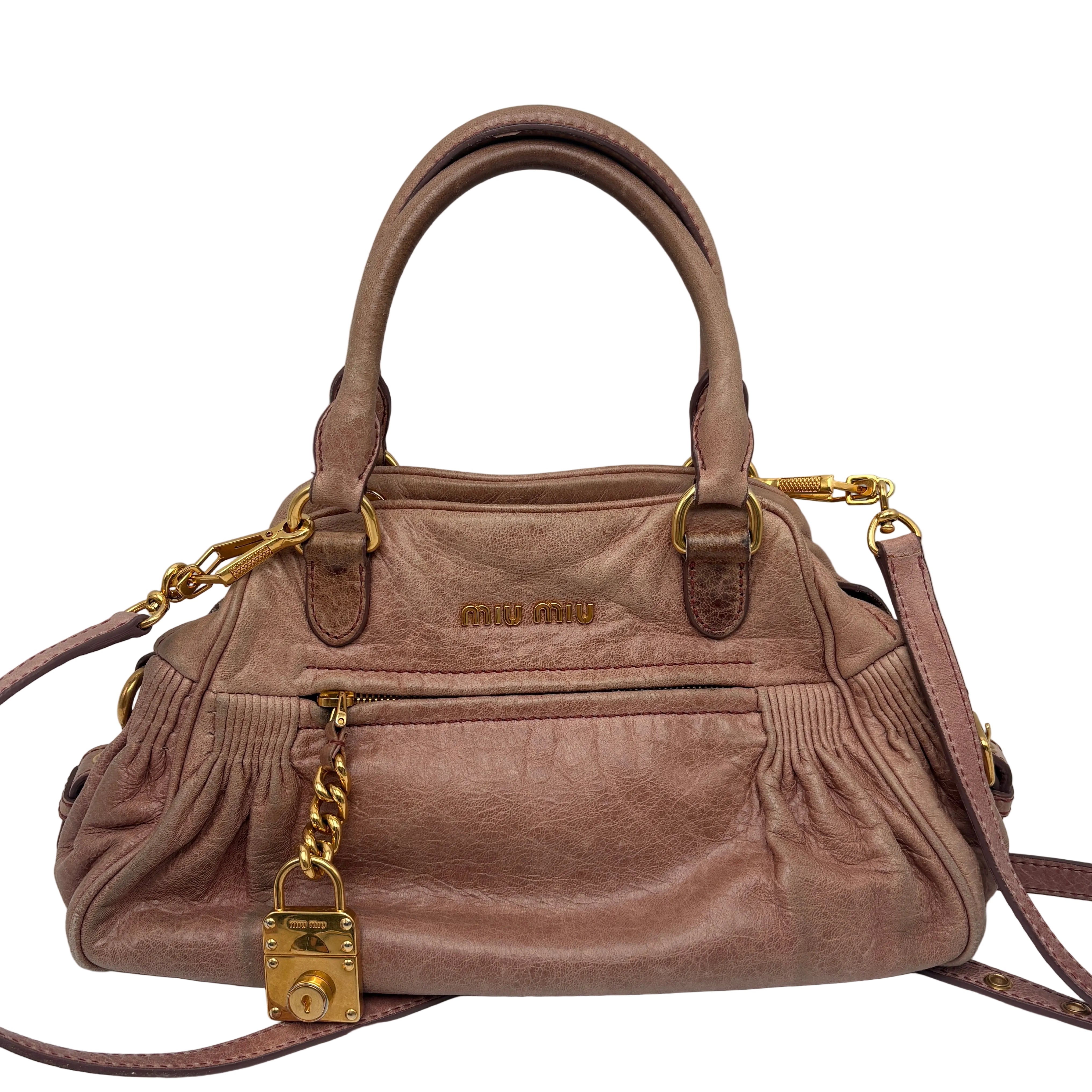 Miu Miu leather Pink Bag