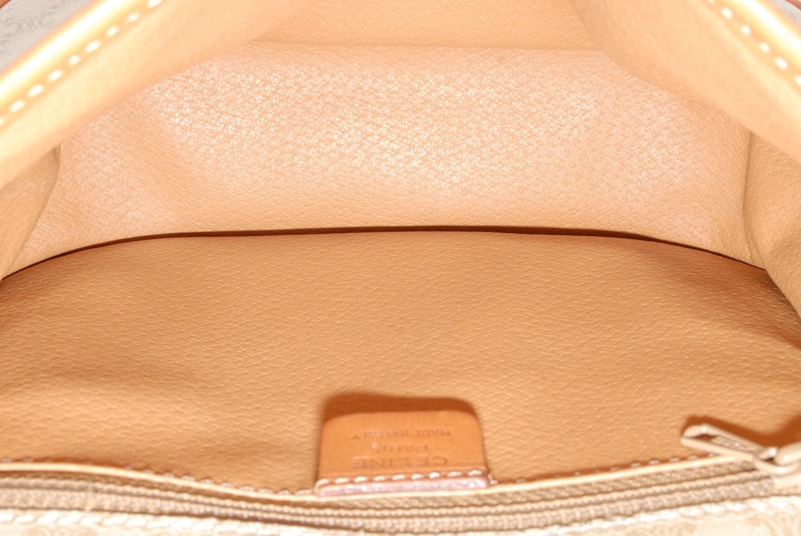 Celine Macadam Shoulder Bag - Beige, Leather