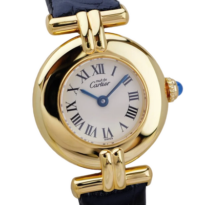 Cartier Must Colisee Roman Index Watch - White, Stainless Steel