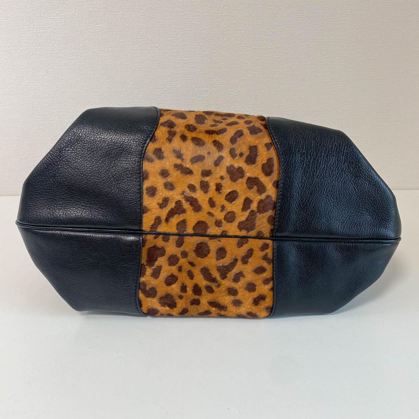 Celine Leopard Top Handle Bag - Brown, Pony Hair