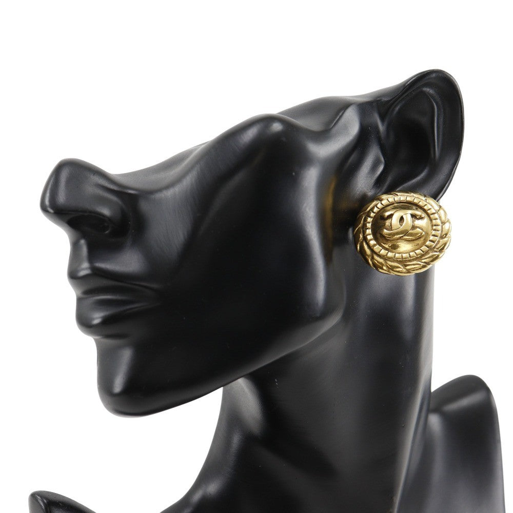Chanel COCO Mark Earring - Gold, Plated Gold