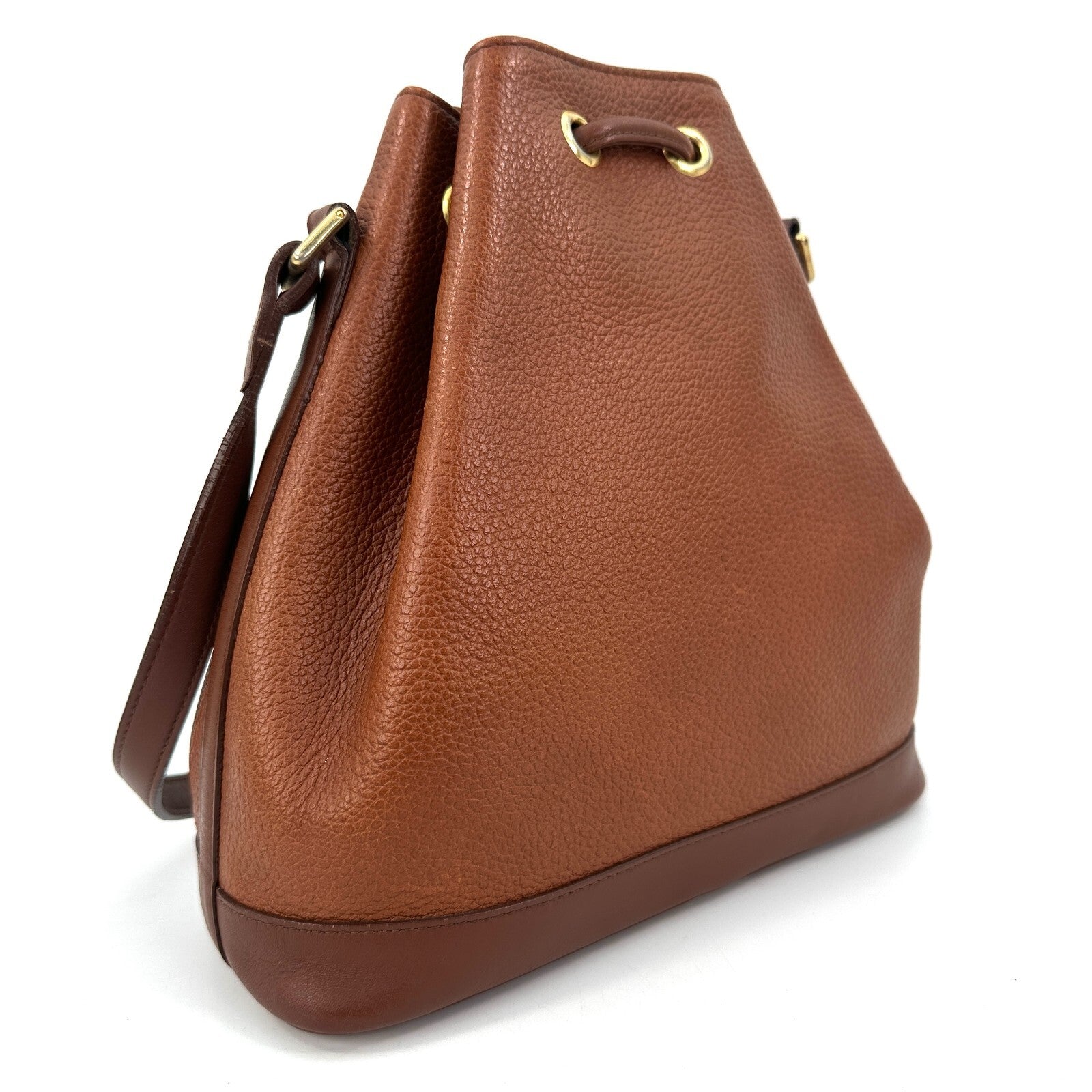 Burberry Burberrys Nova Bucket Drawstring Shoulder Bag - Brown, Leather