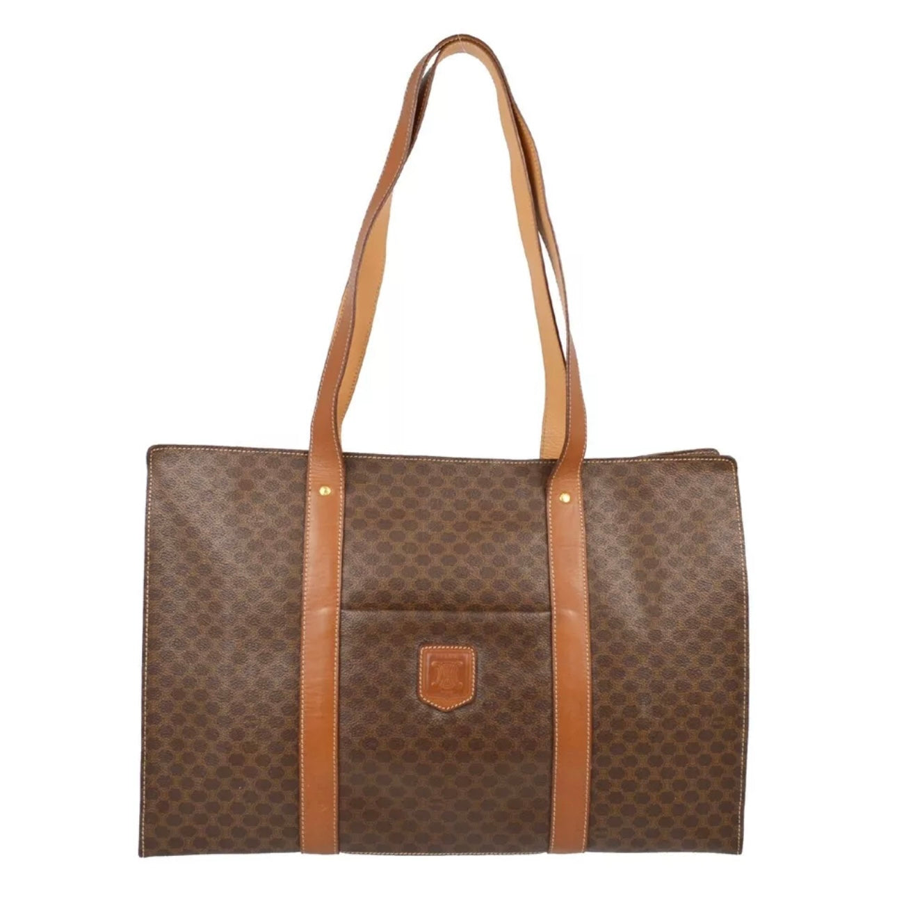 Celine Brown Macadam Tote bag
