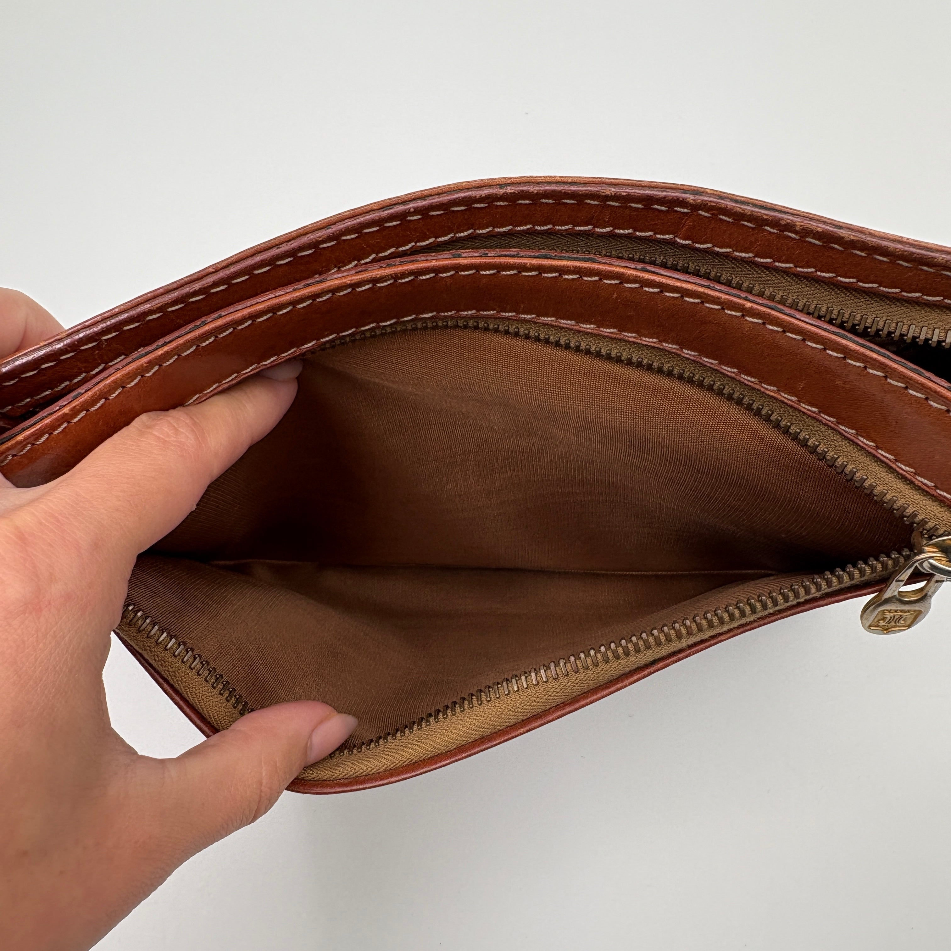 Celine Macadam brown clutch