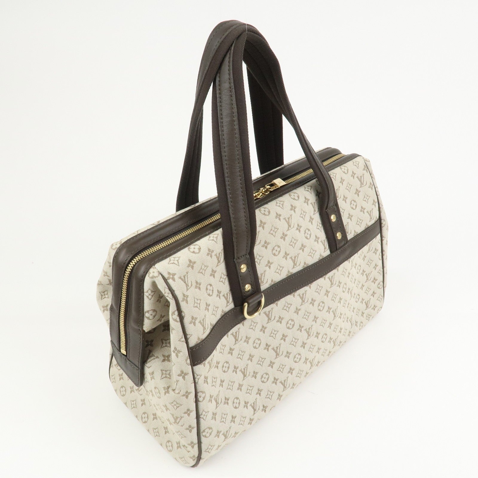 Louis Vuitton Boston Bag - Khaki, Monogram Mini Canvas